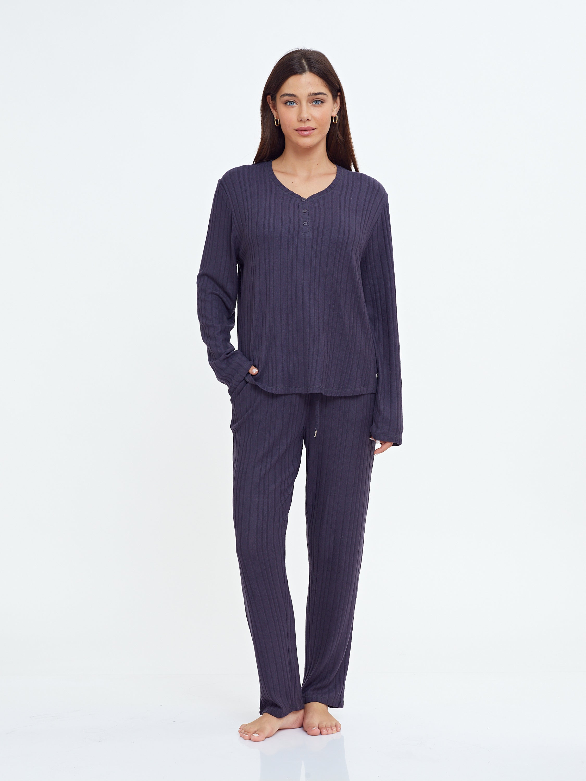 פיג'מה קלאסית ריב ויסקוזה