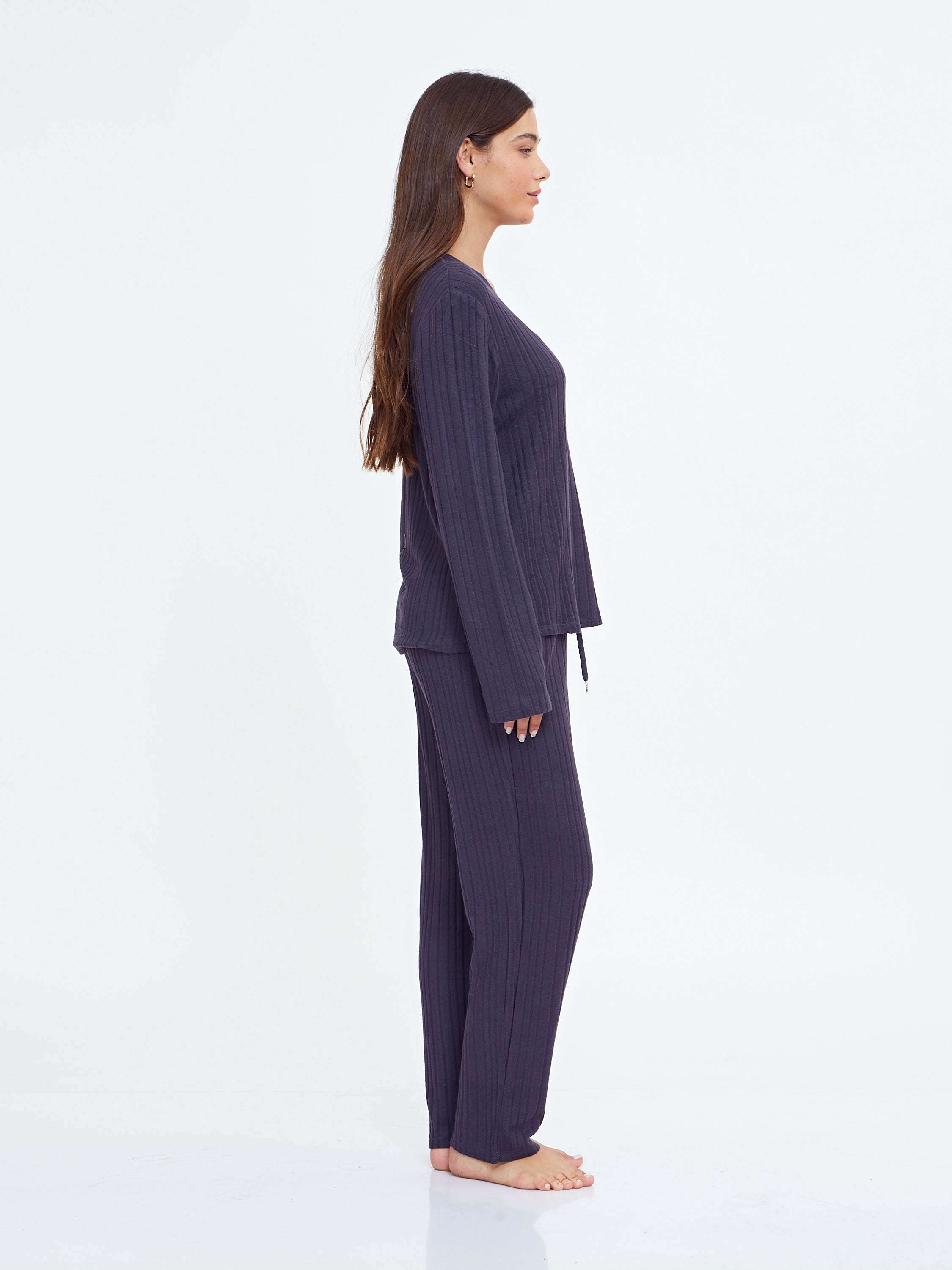 פיג'מה קלאסית ריב ויסקוזה