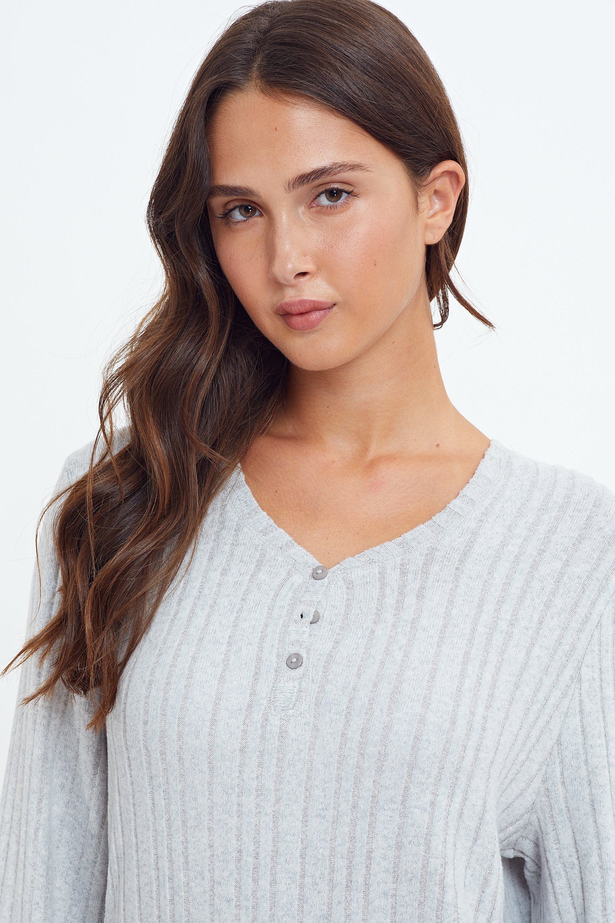 סט פיג'מה קלאסית ריב ויסקוזה