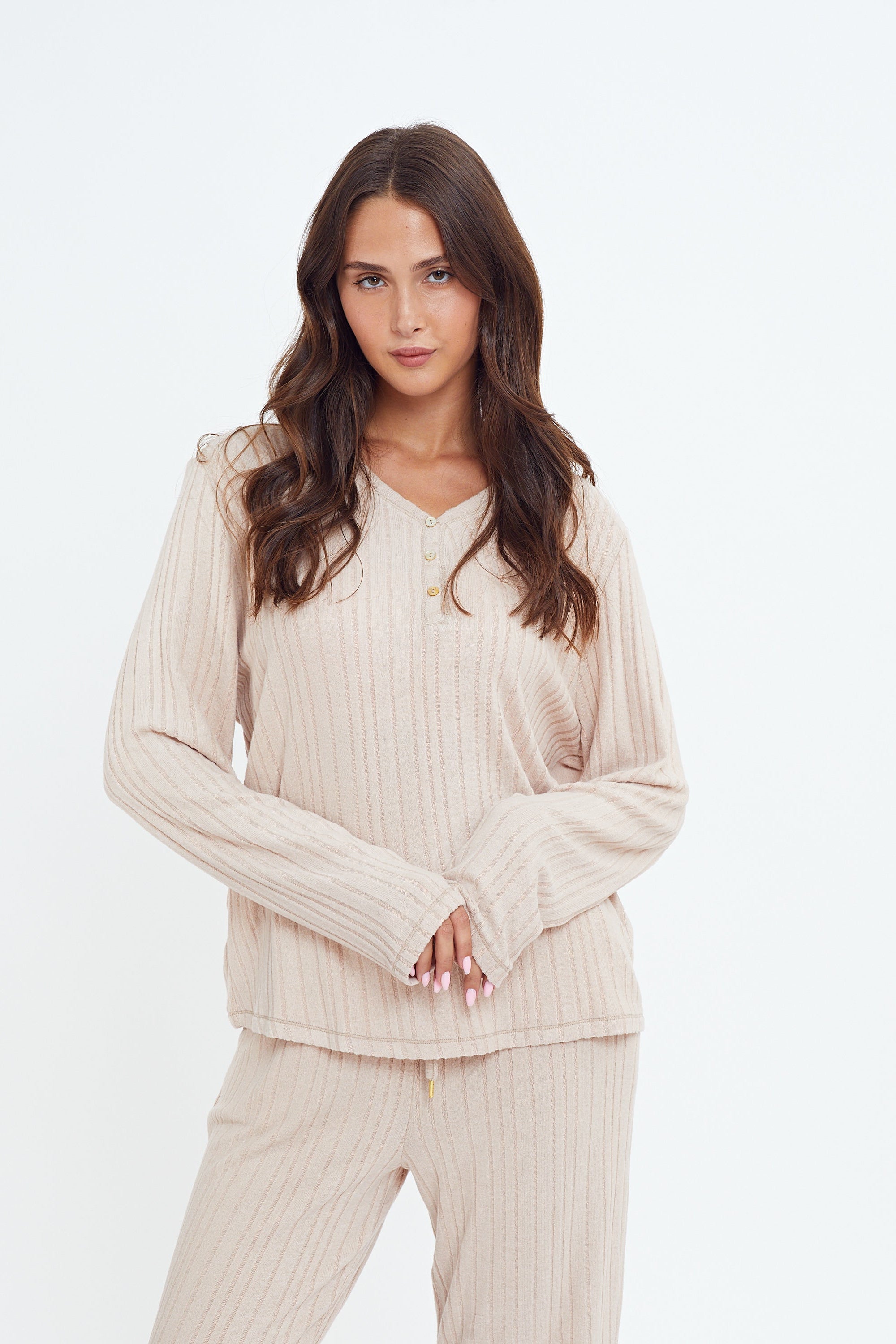 פיג'מה קלאסית ריב ויסקוזה