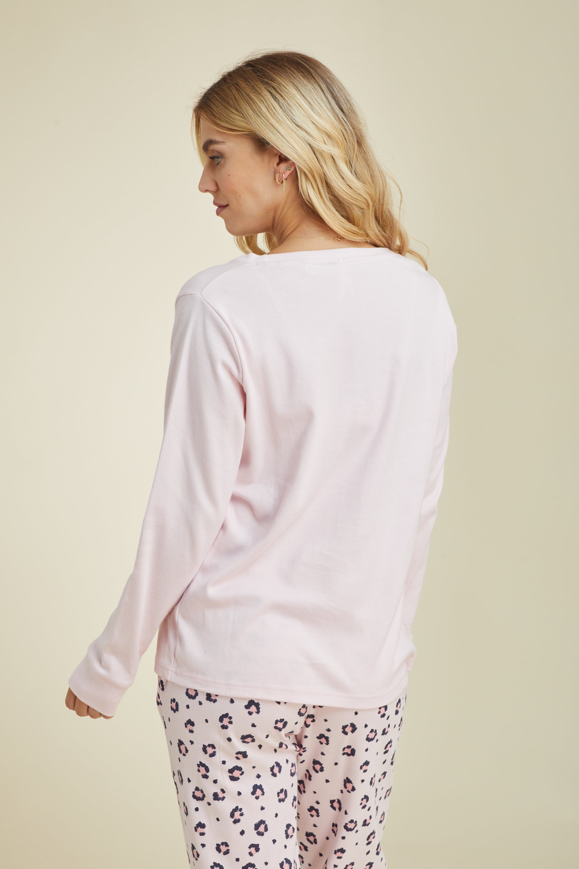 סט פיג'מה חורף 100% כותנה