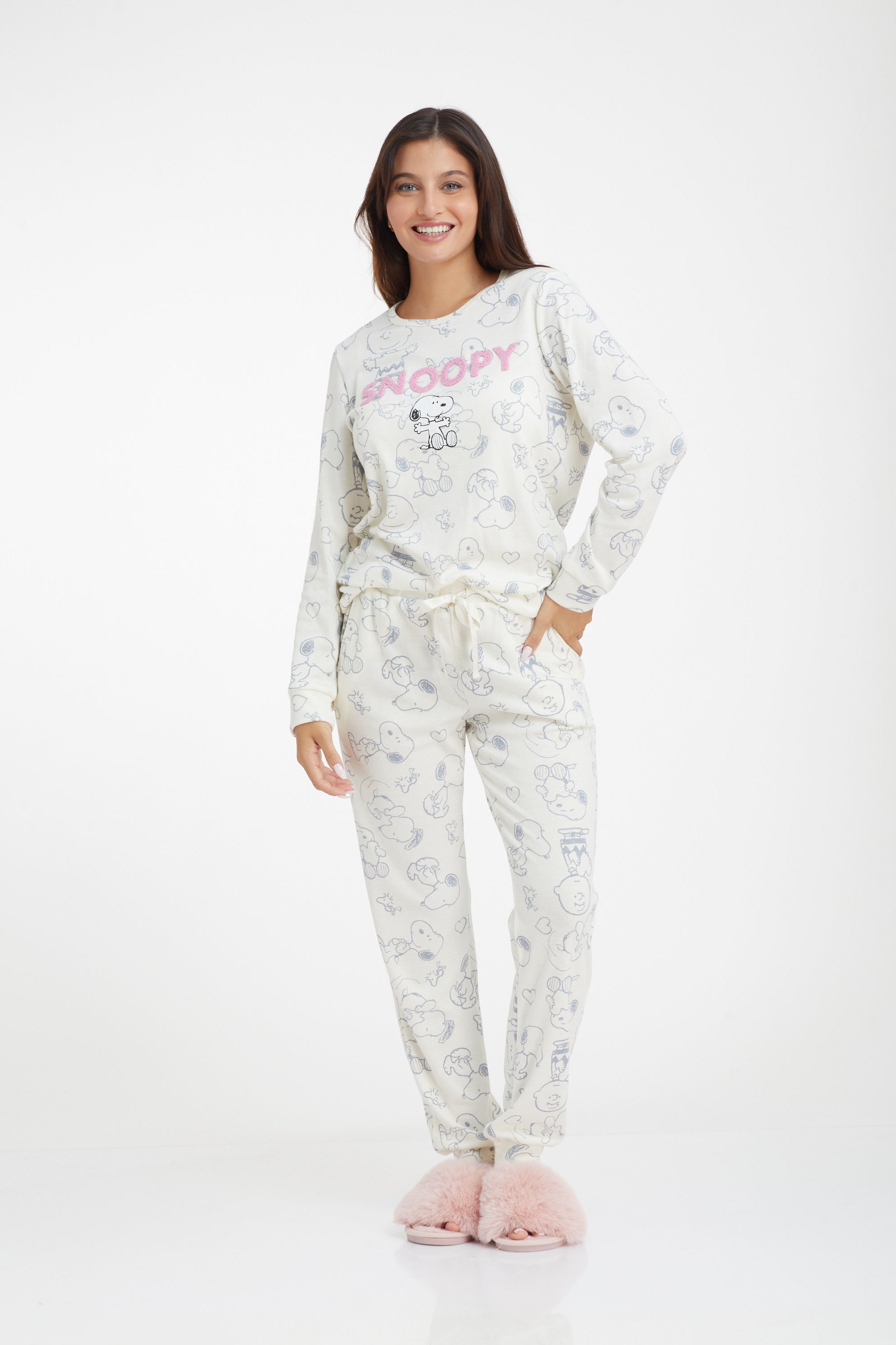 Snoopy Interlock סט פיג'מה סנופי אינטרלוק