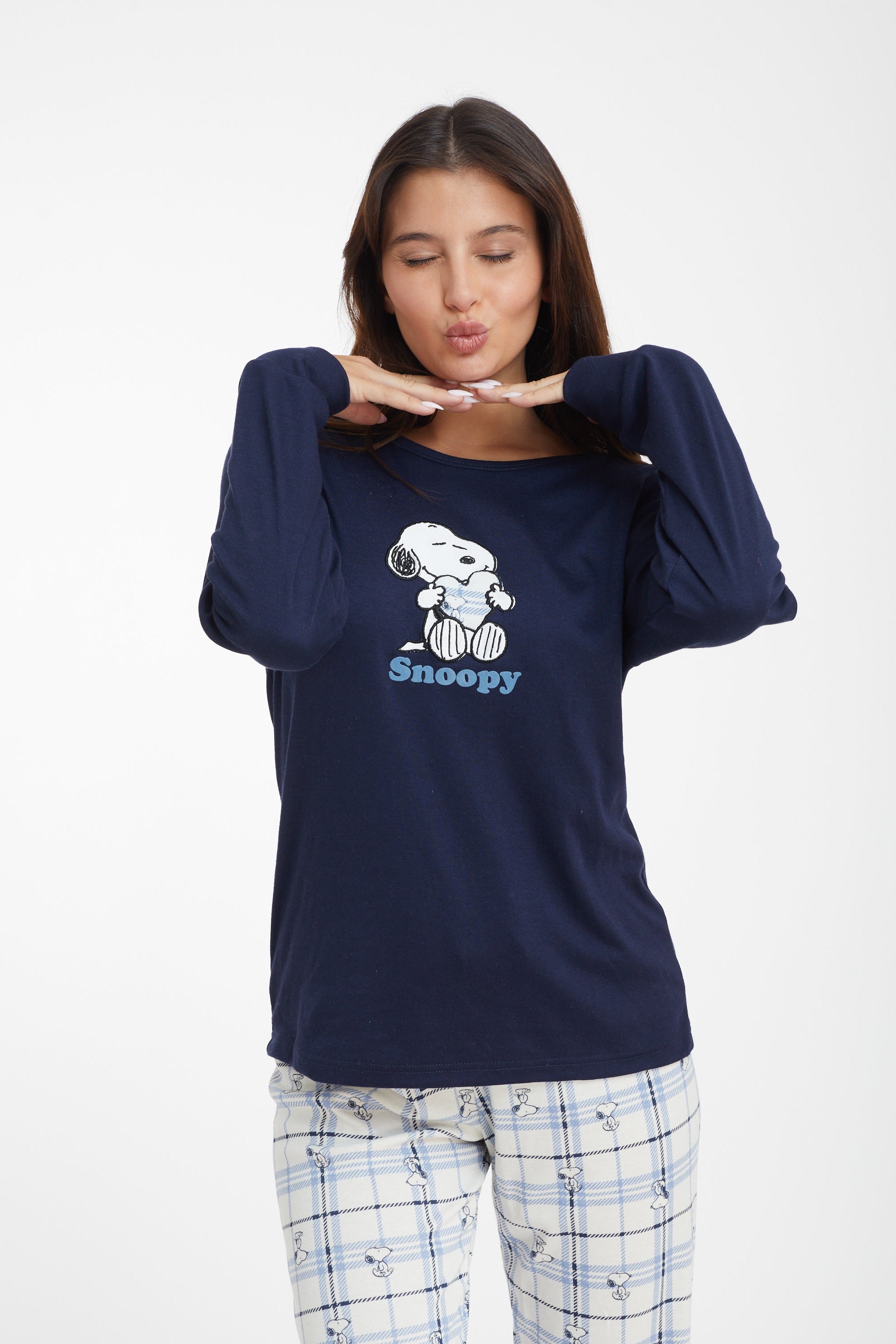 Snoopy Interlock סט פיג'מה סנופי אינטרלוק