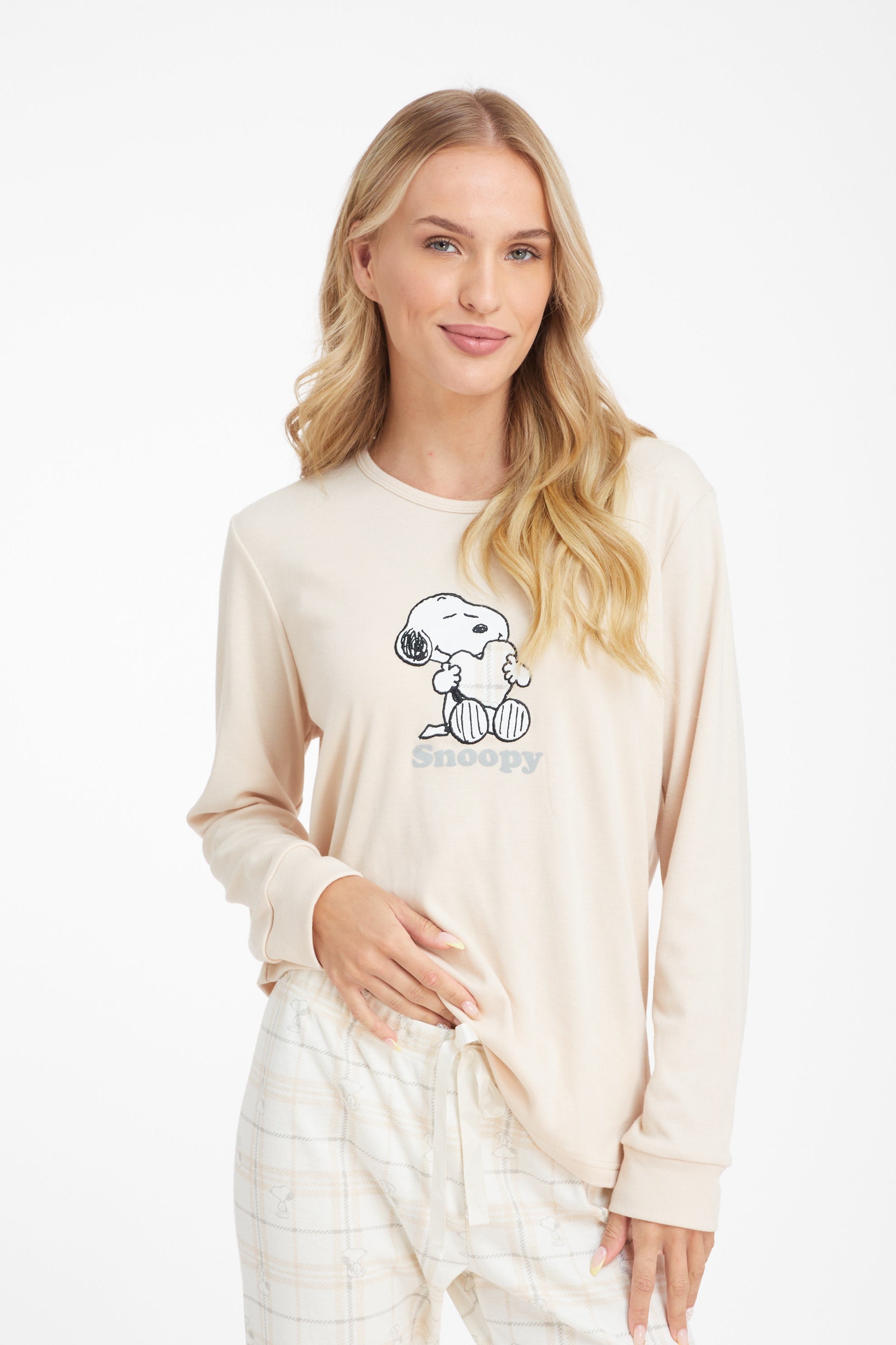 Snoopy Interlock סט פיג'מה סנופי אינטרלוק