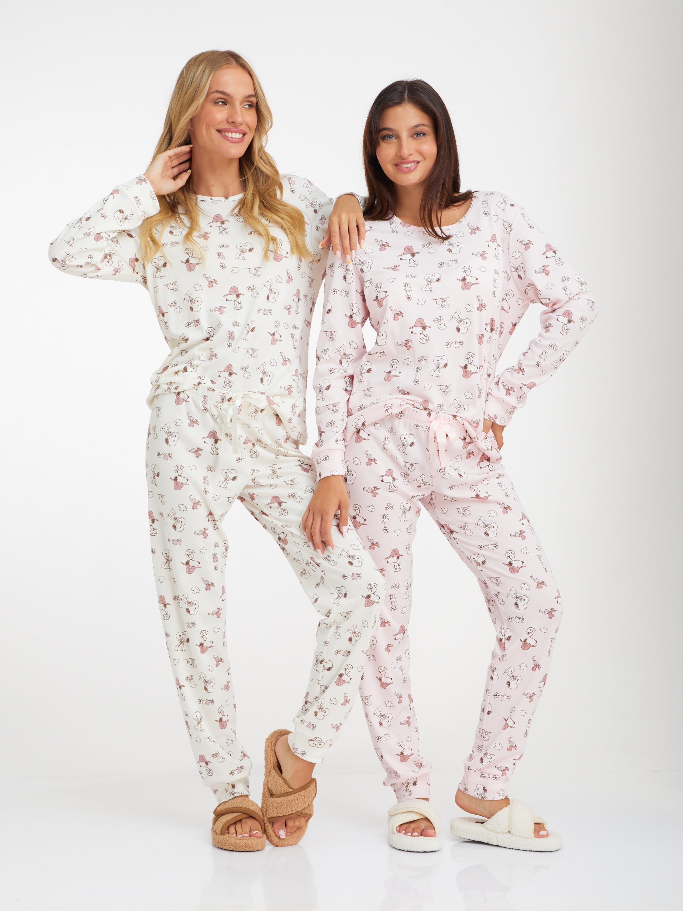 סט פיג'מה ארוכה דקה סנופי