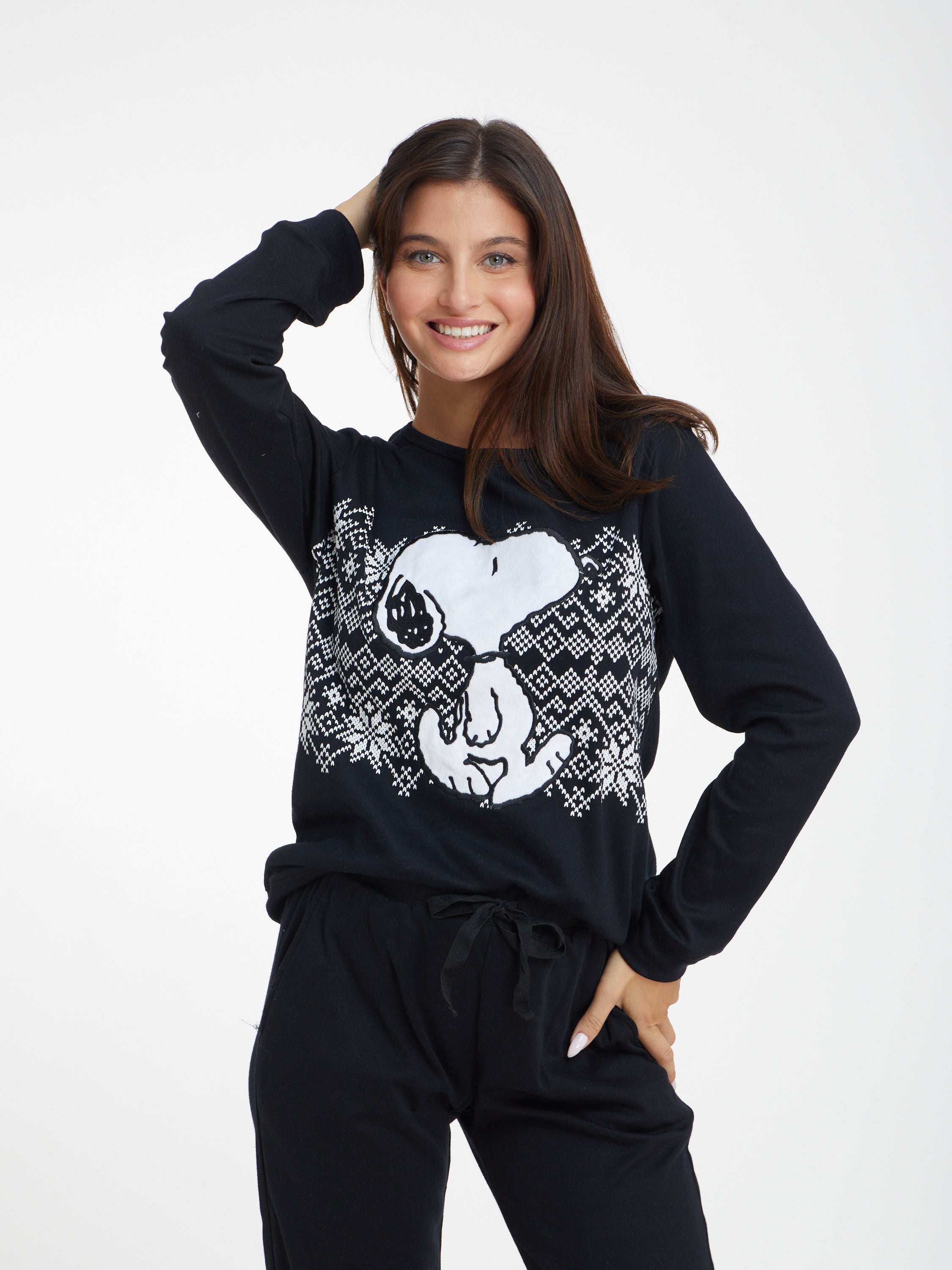 Snoopy Interlock סט פיג'מה סנופי אינטרלוק