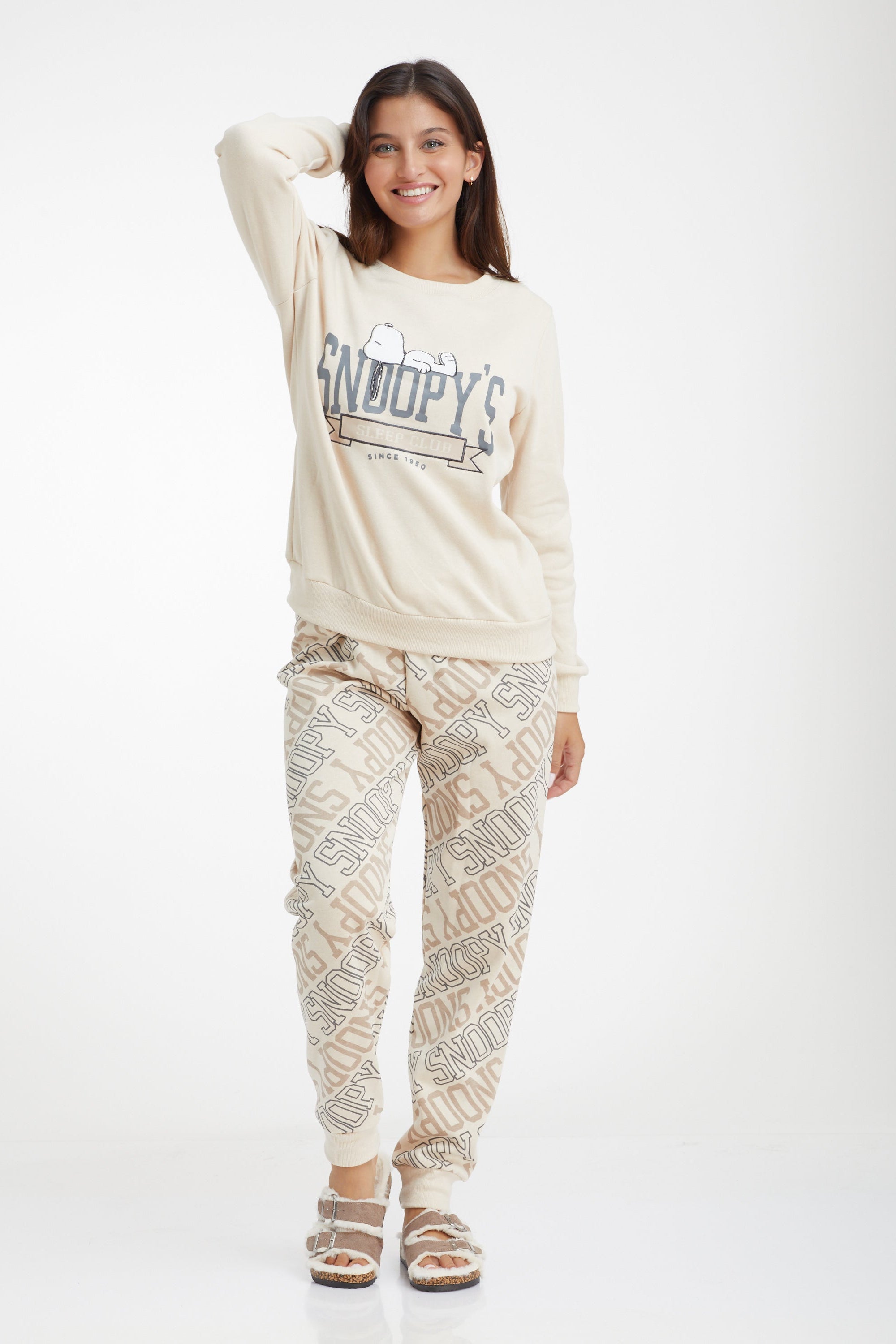 Snoopy Fleece סט פיג'מה נסנופי