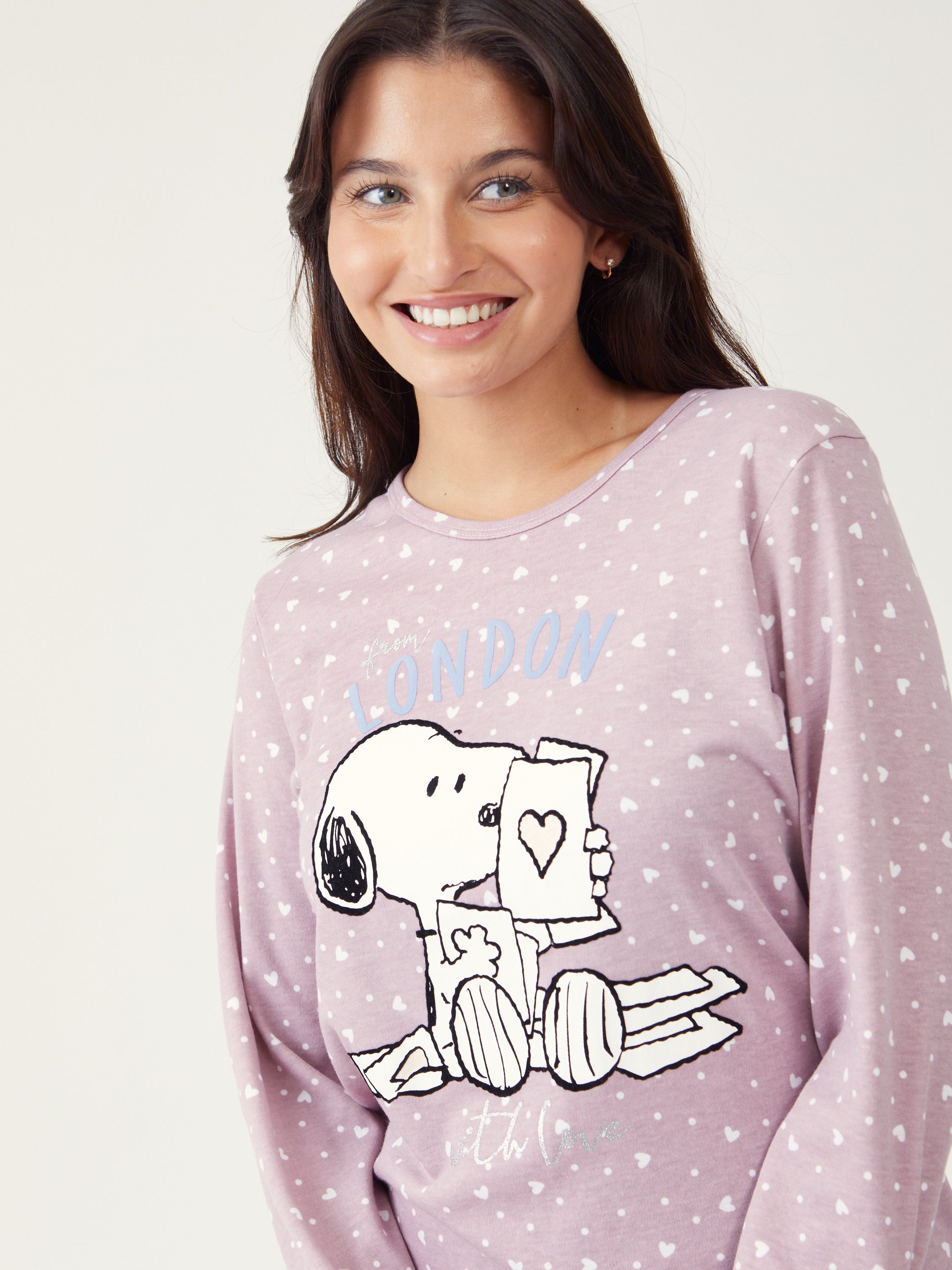 פיג'מת סנופי אינטרלוק