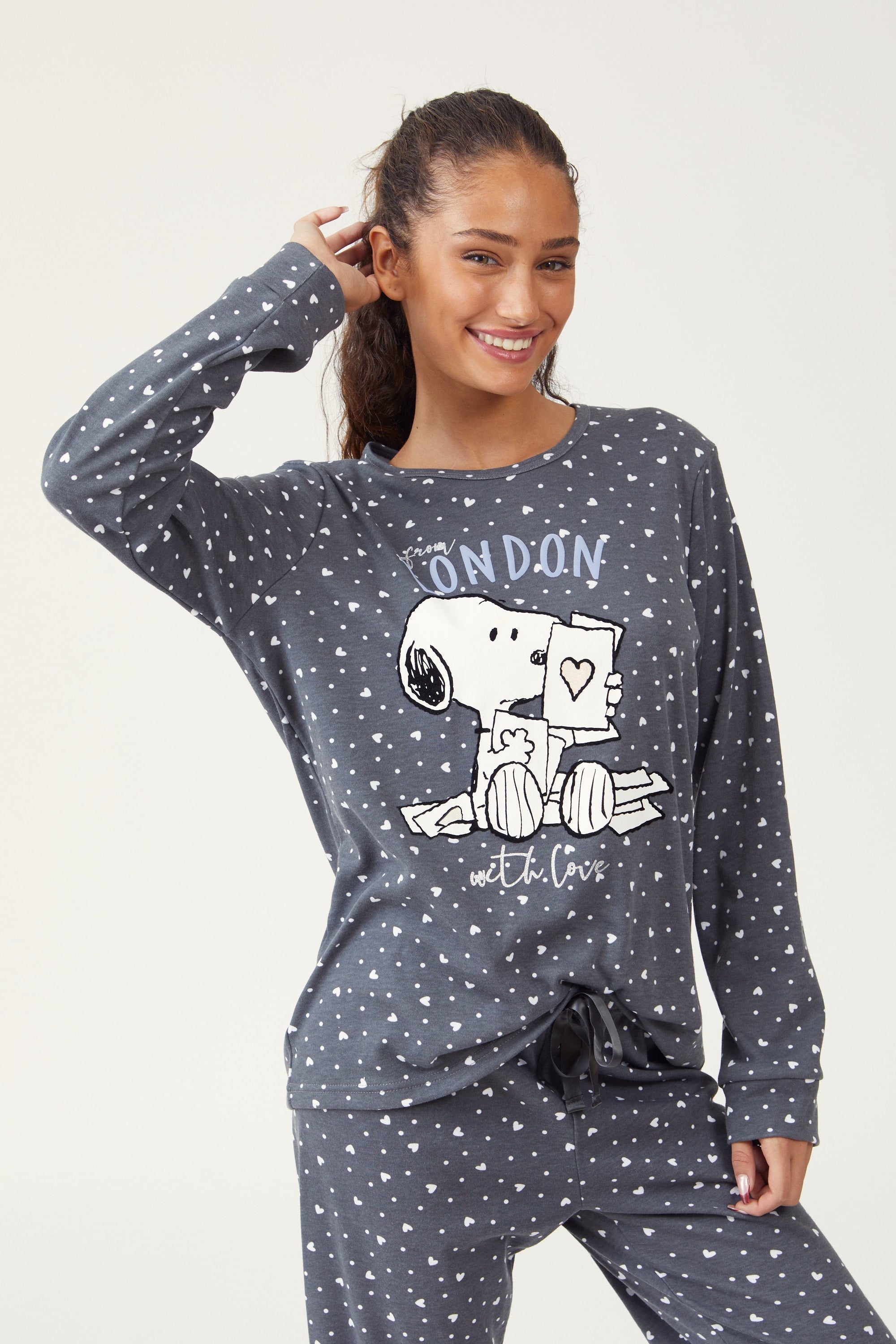 פיג'מת סנופי אינטרלוק