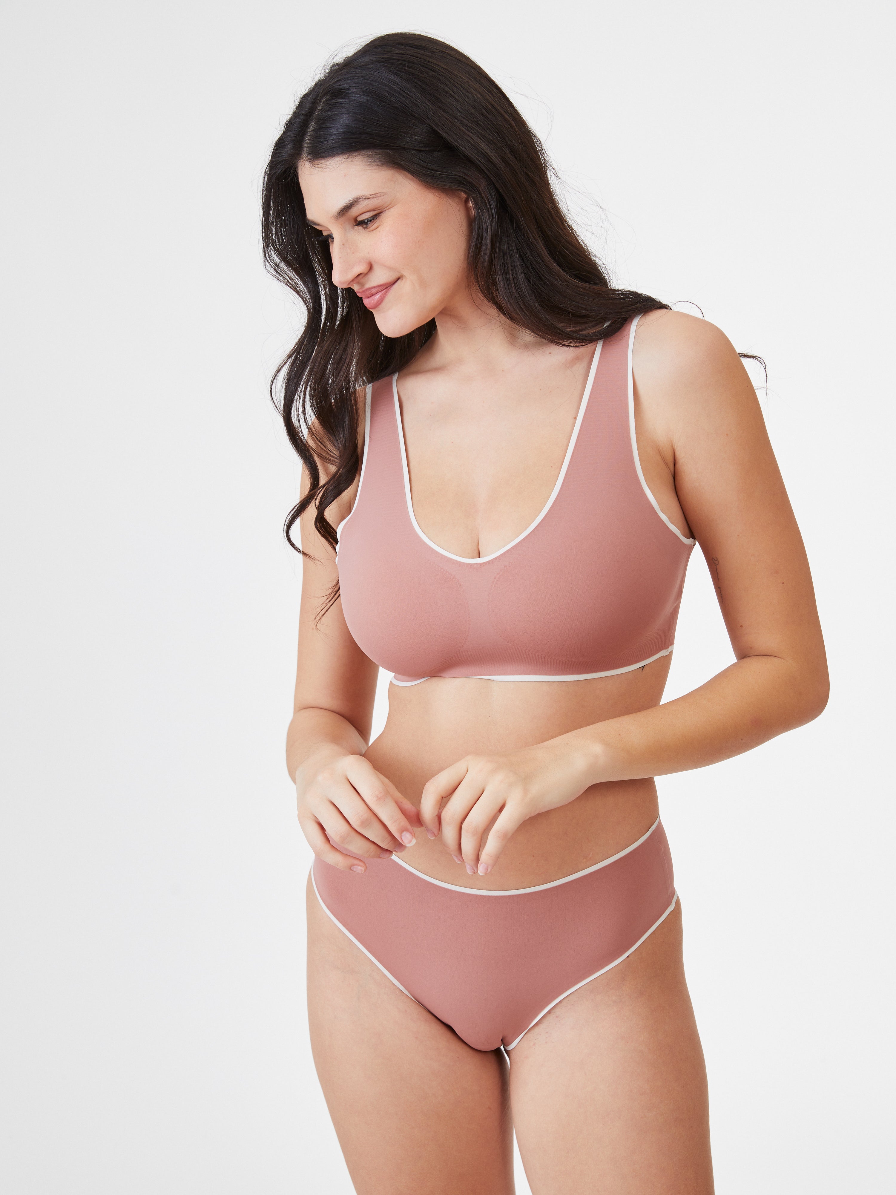 גוזיית פספול X בגב - סומק