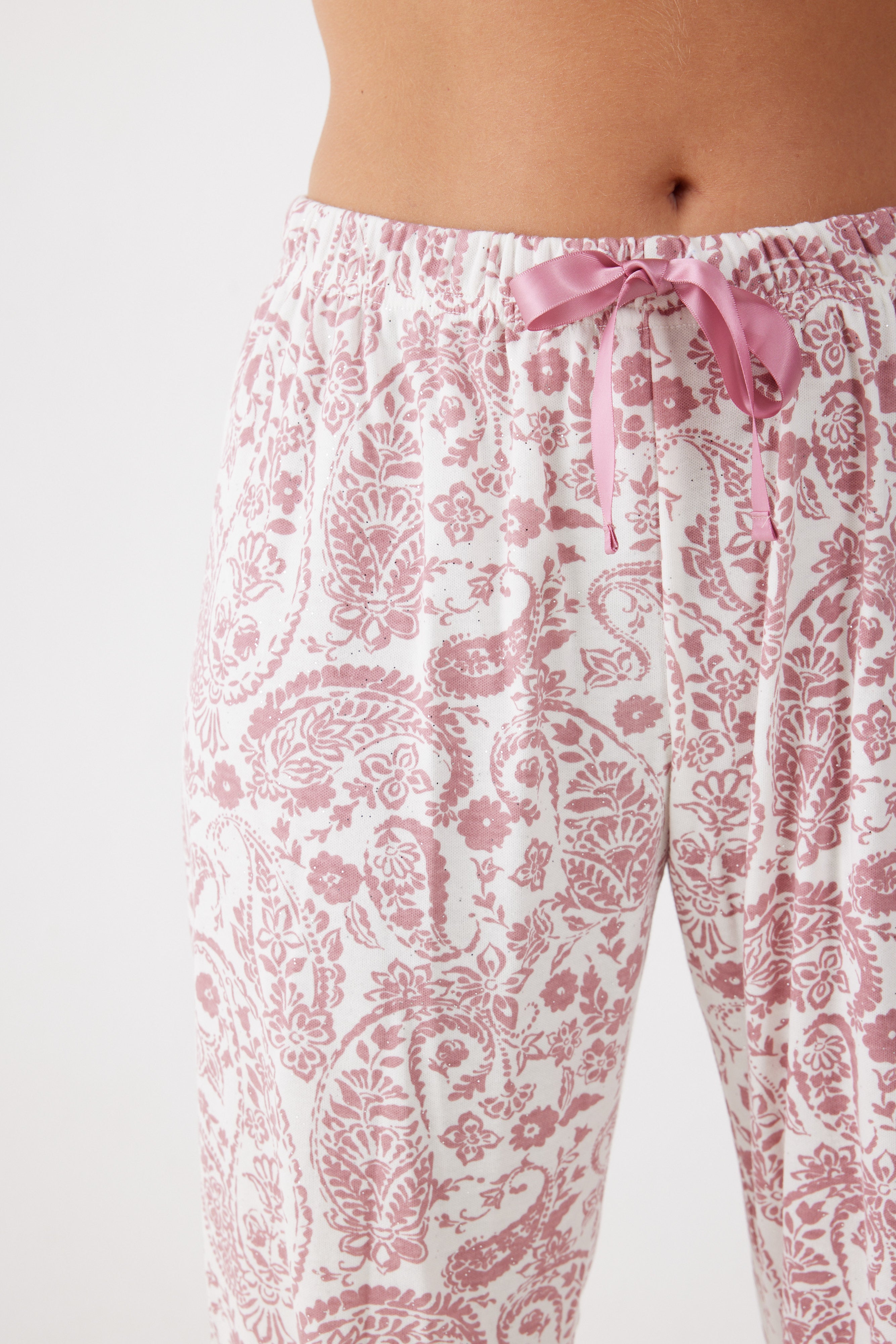 פיג'מה אינטרלוק מכופתרת