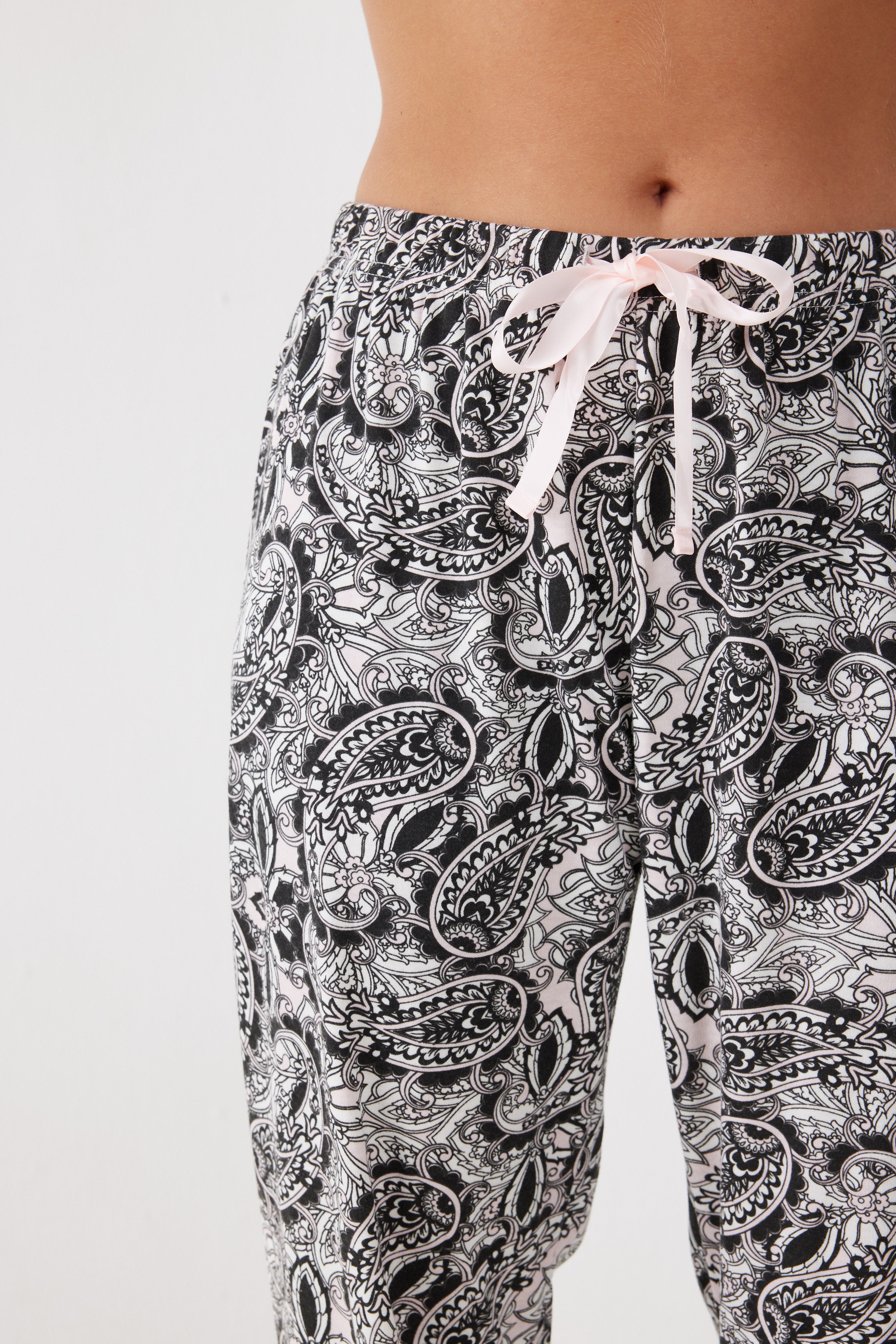 סט פיג'מה אינטרלוק מכופתרת