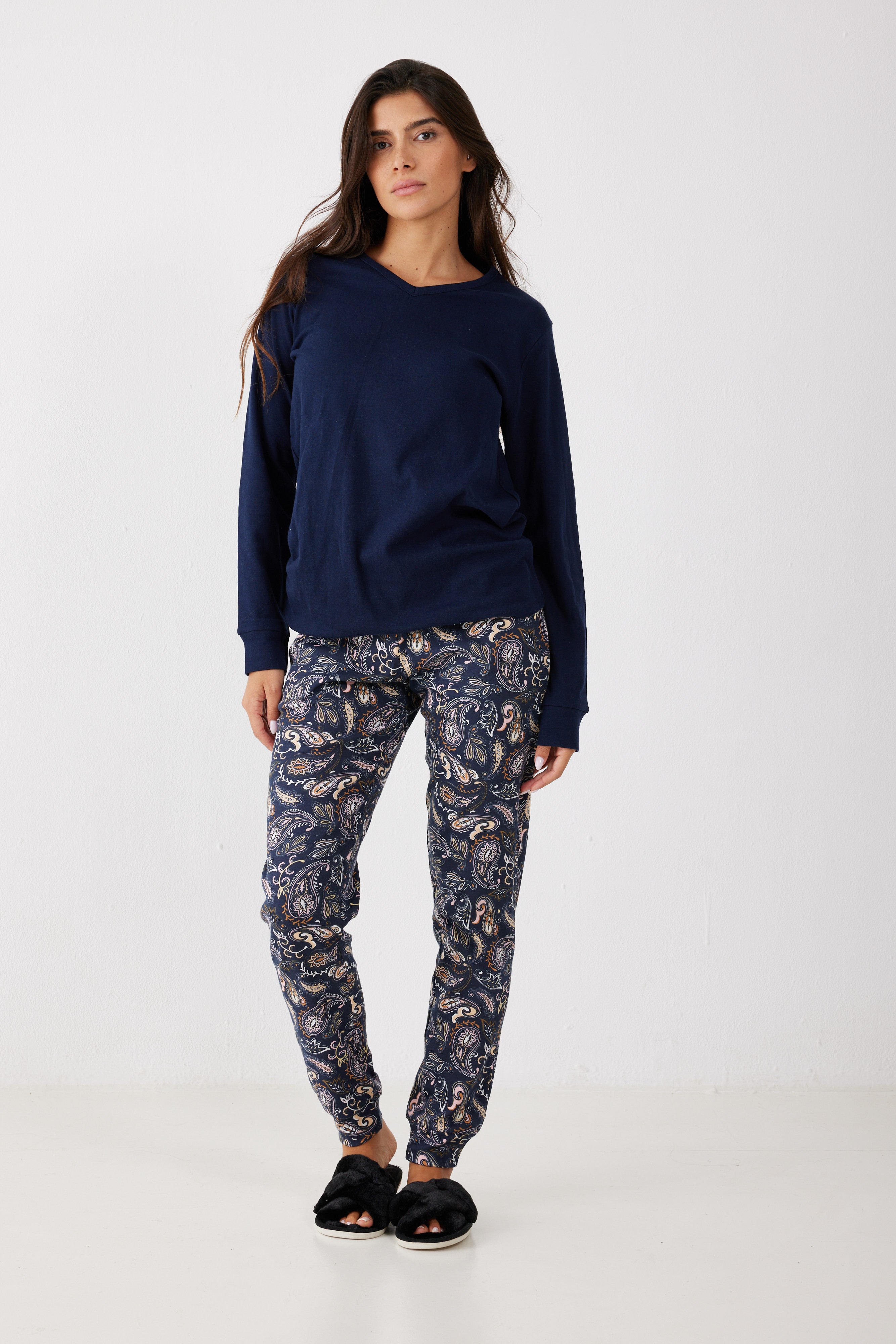 סט פיג'מה דקה 100% כותנה