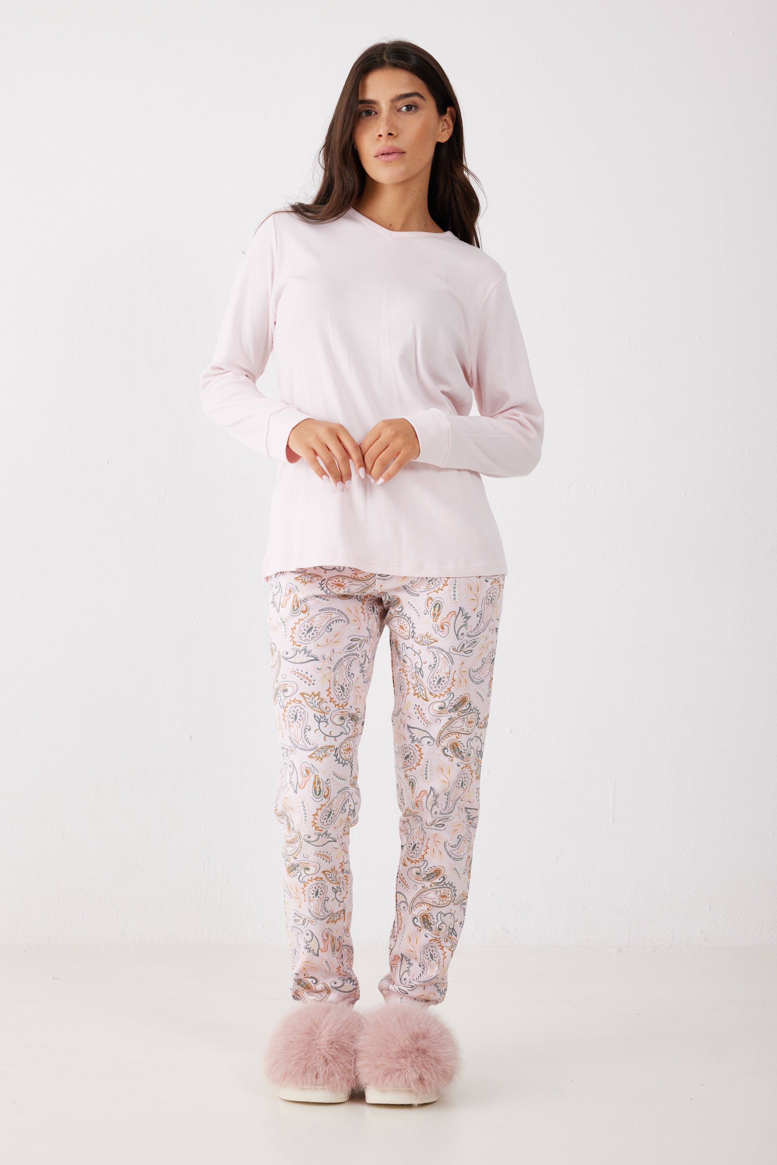 סט פיג'מה דקה 100% כותנה