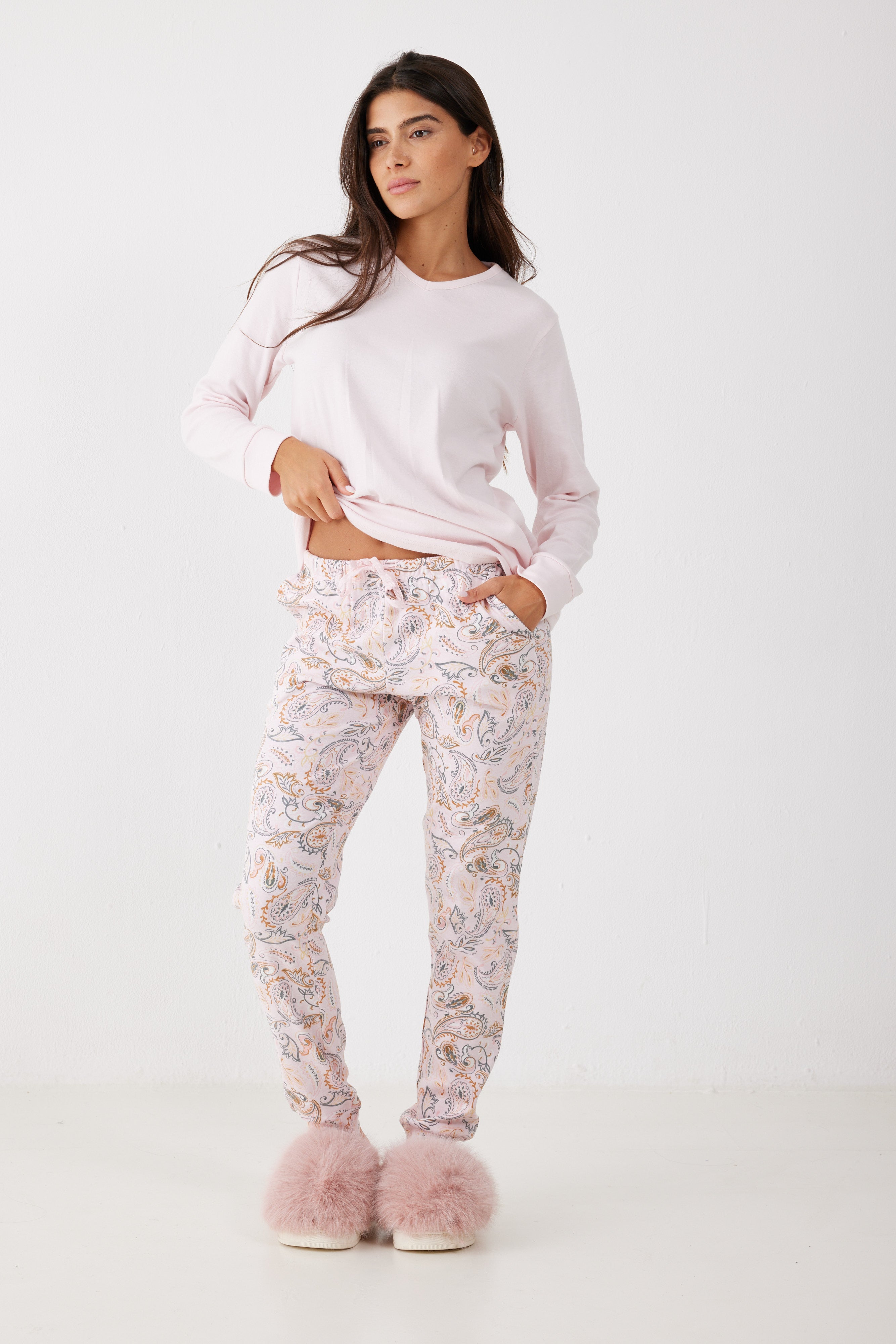 סט פיג'מה דקה 100% כותנה