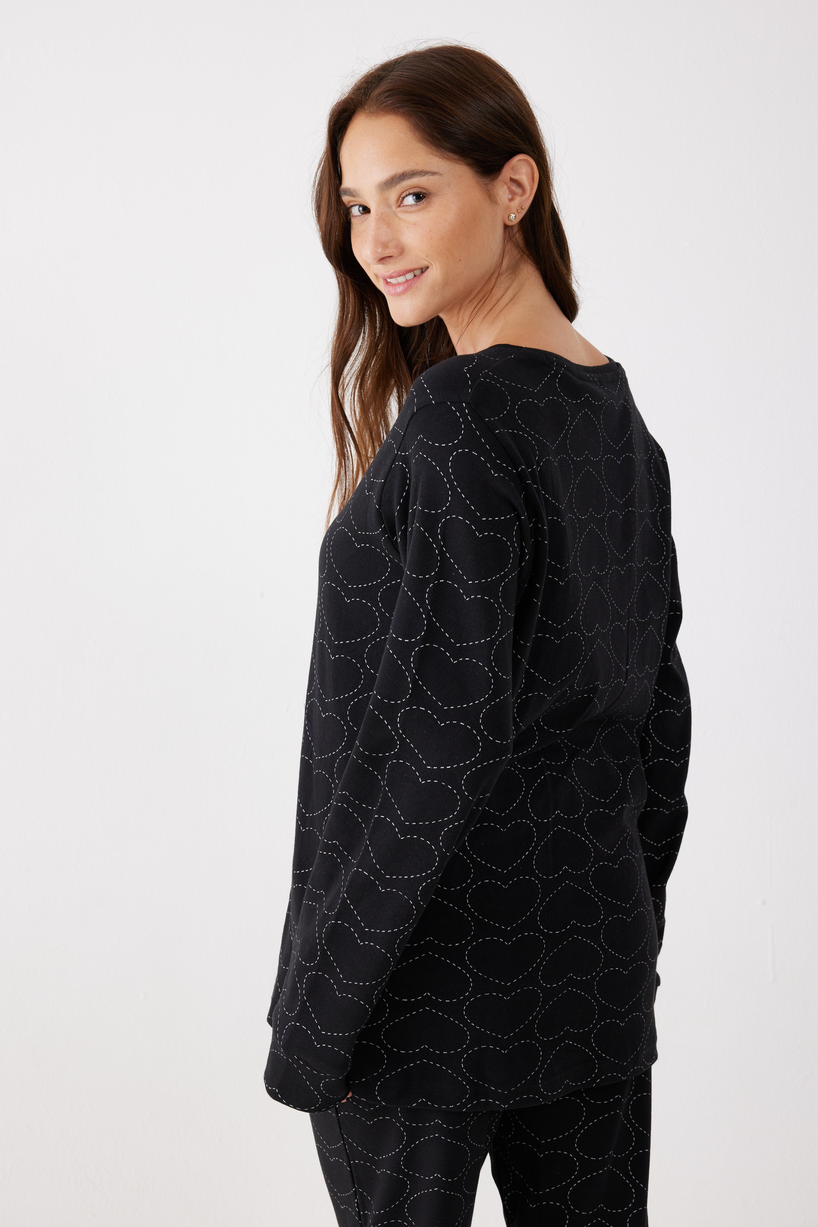 סט פיג'מה 100% כותנה