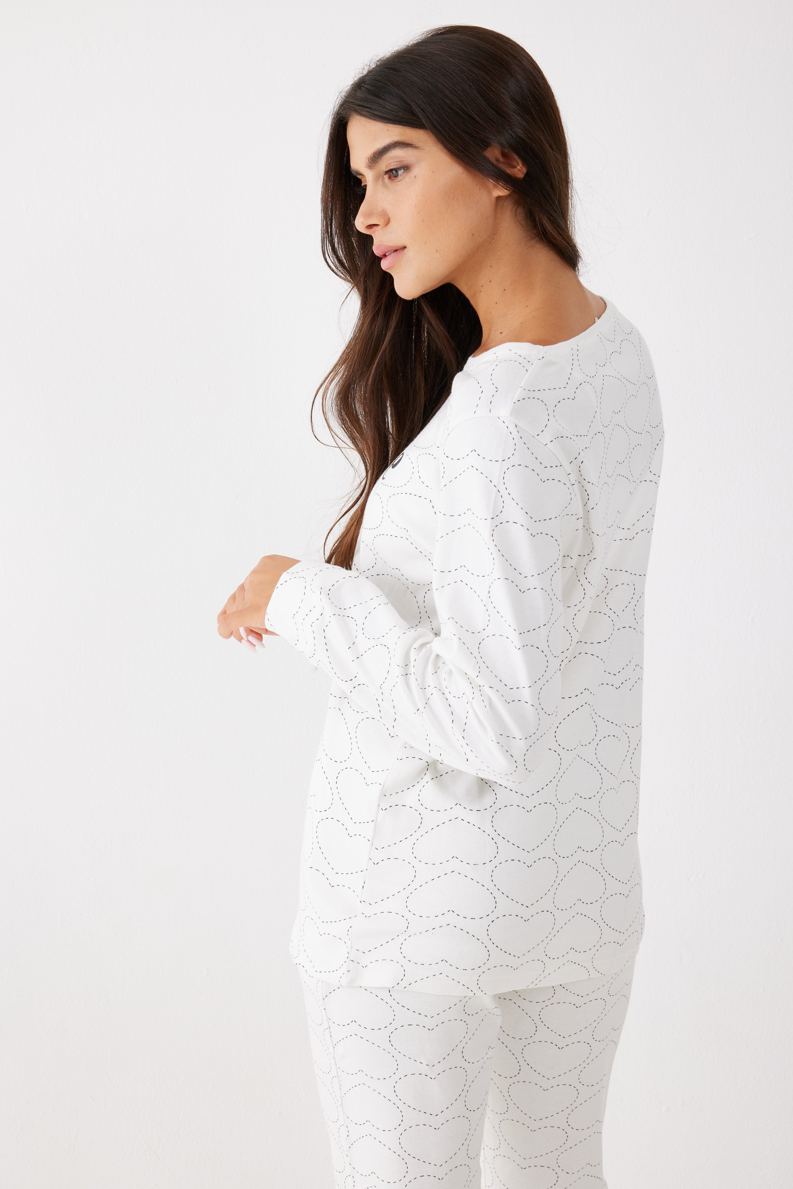 סט פיג'מה 100% כותנה