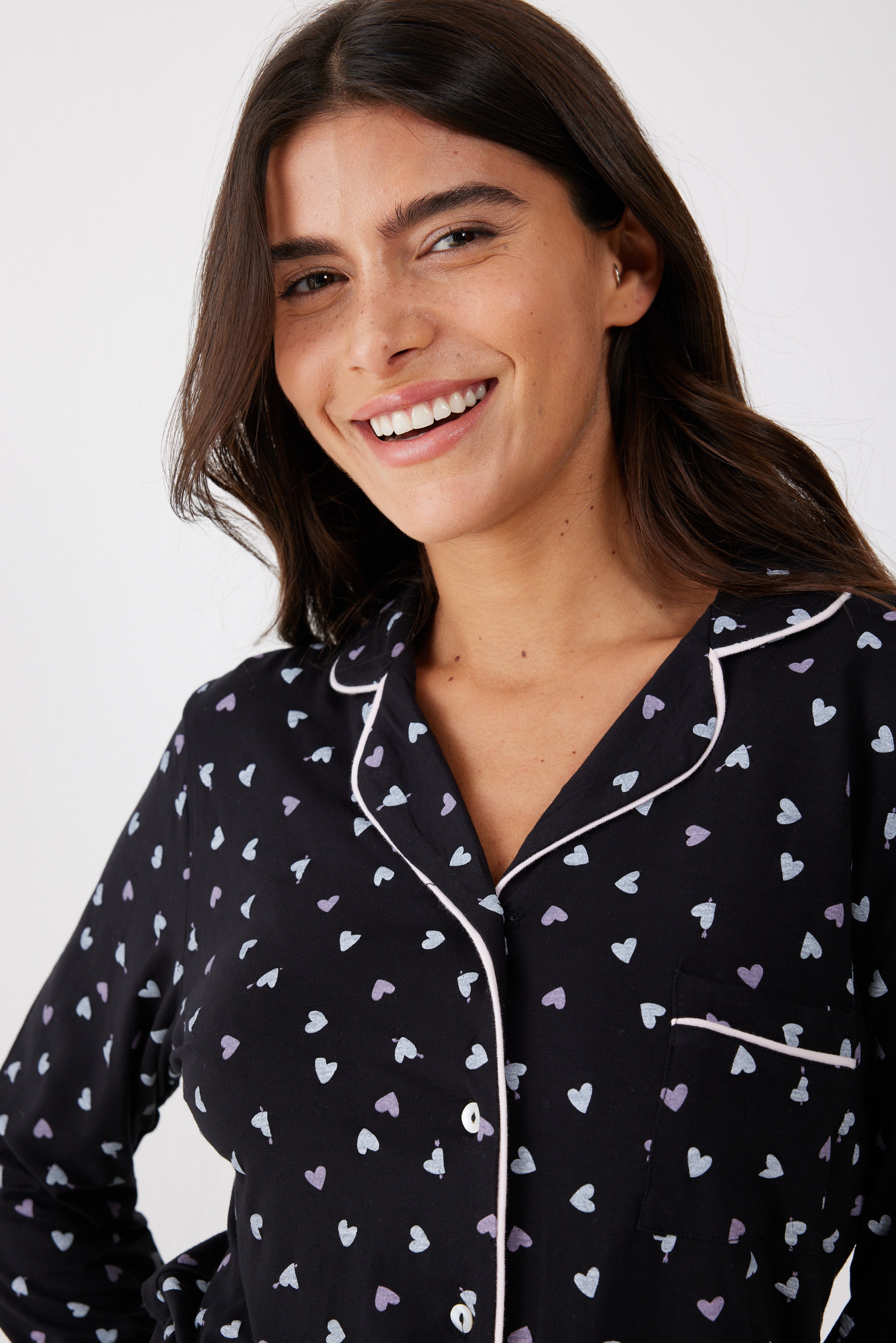 פיג'מה מכופתרת ויסקוזה