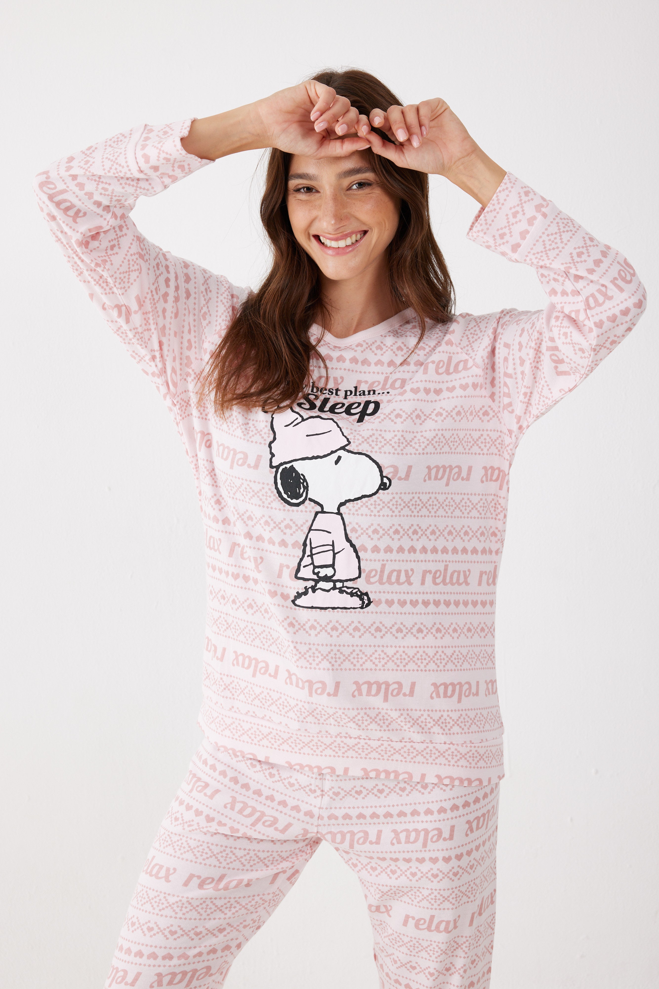 פיג'מה סנופי אינטרלוק