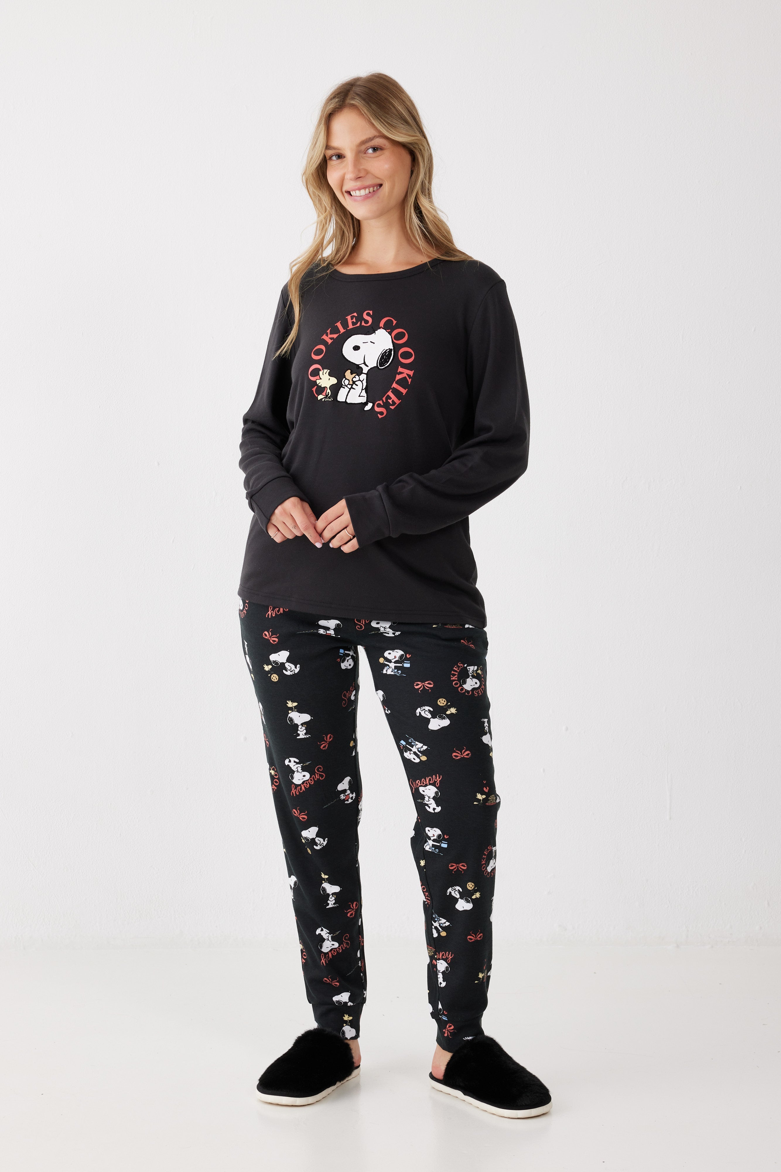 פיג'מת סנופי אינטרלוק