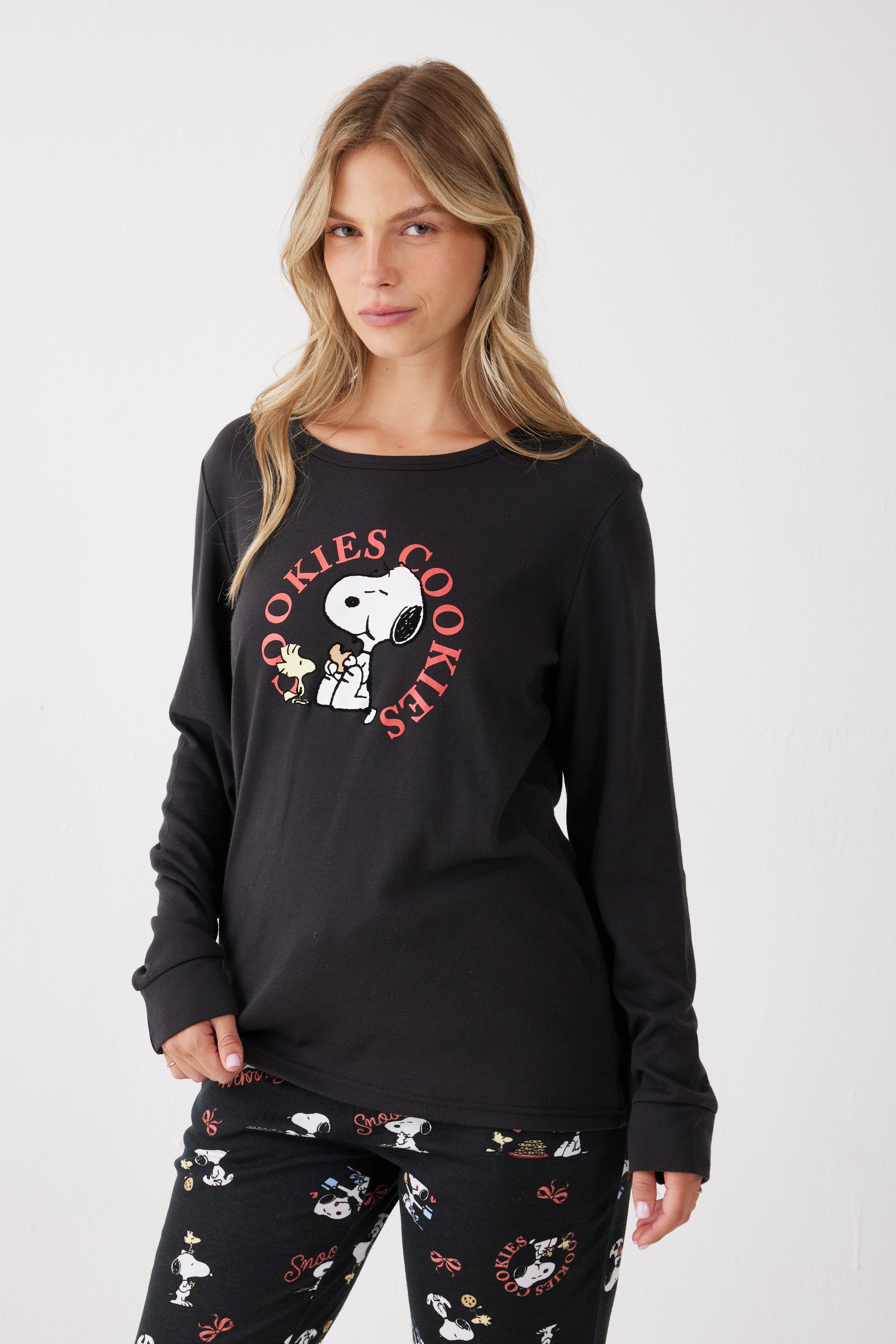 פיג'מת סנופי אינטרלוק