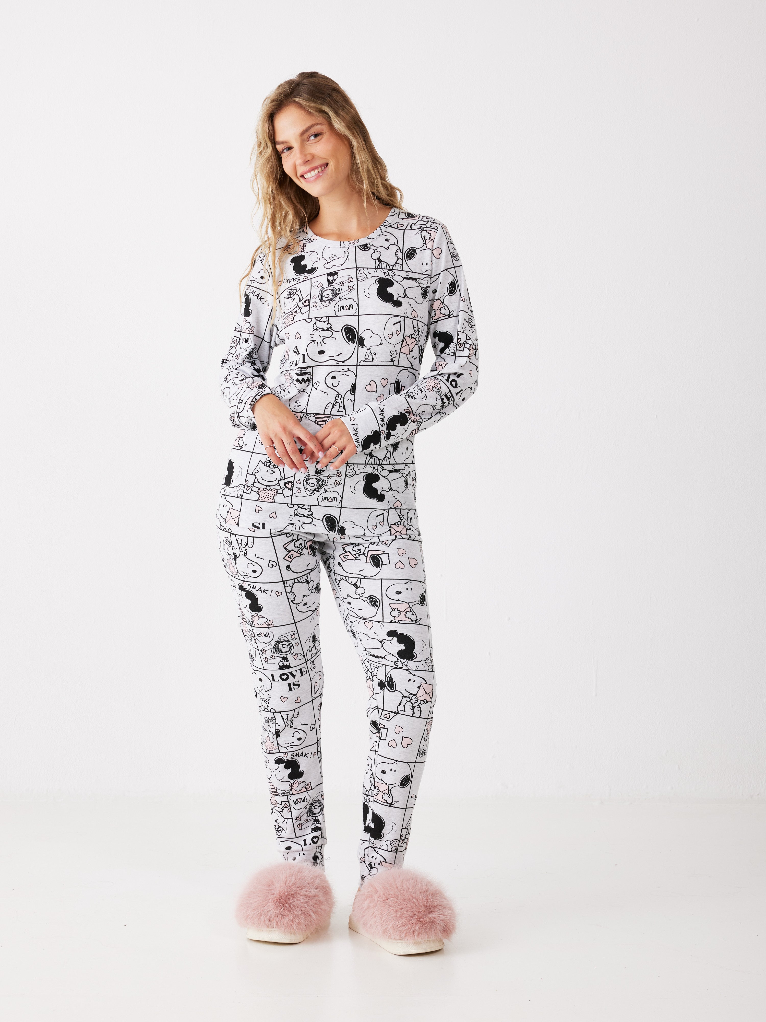 פיג'מת סנופי אינטרלוק