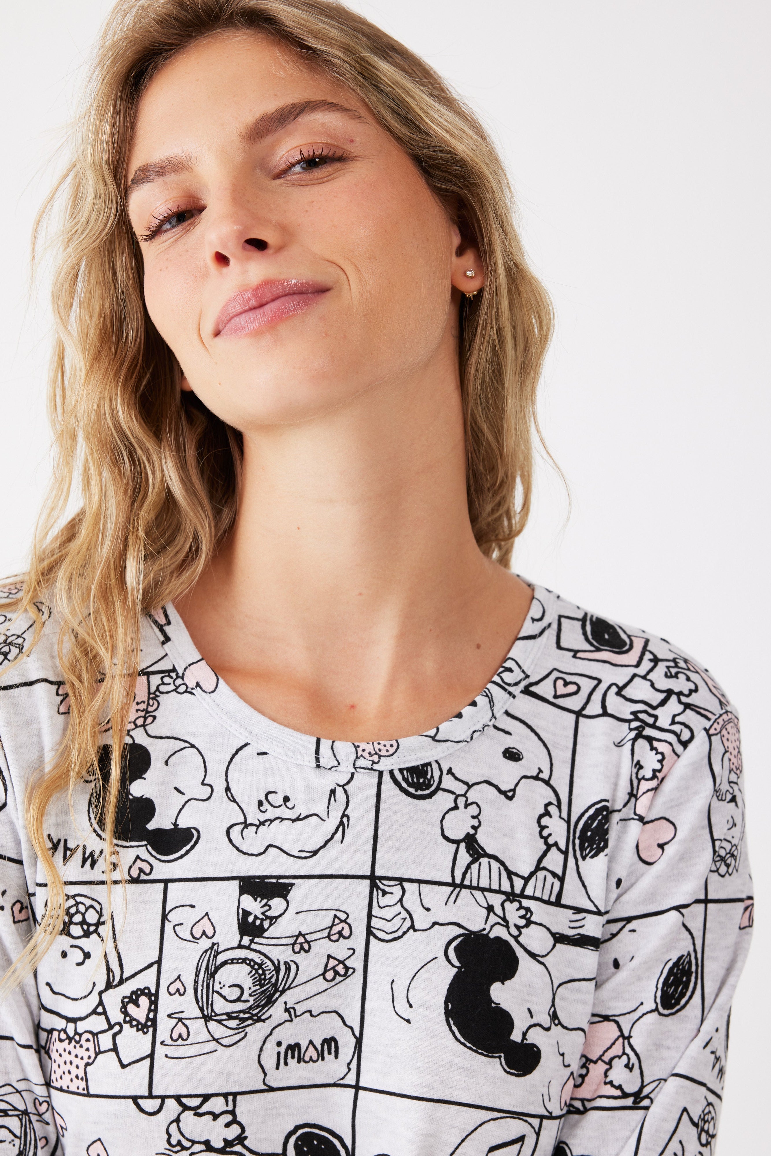 פיג'מת סנופי אינטרלוק