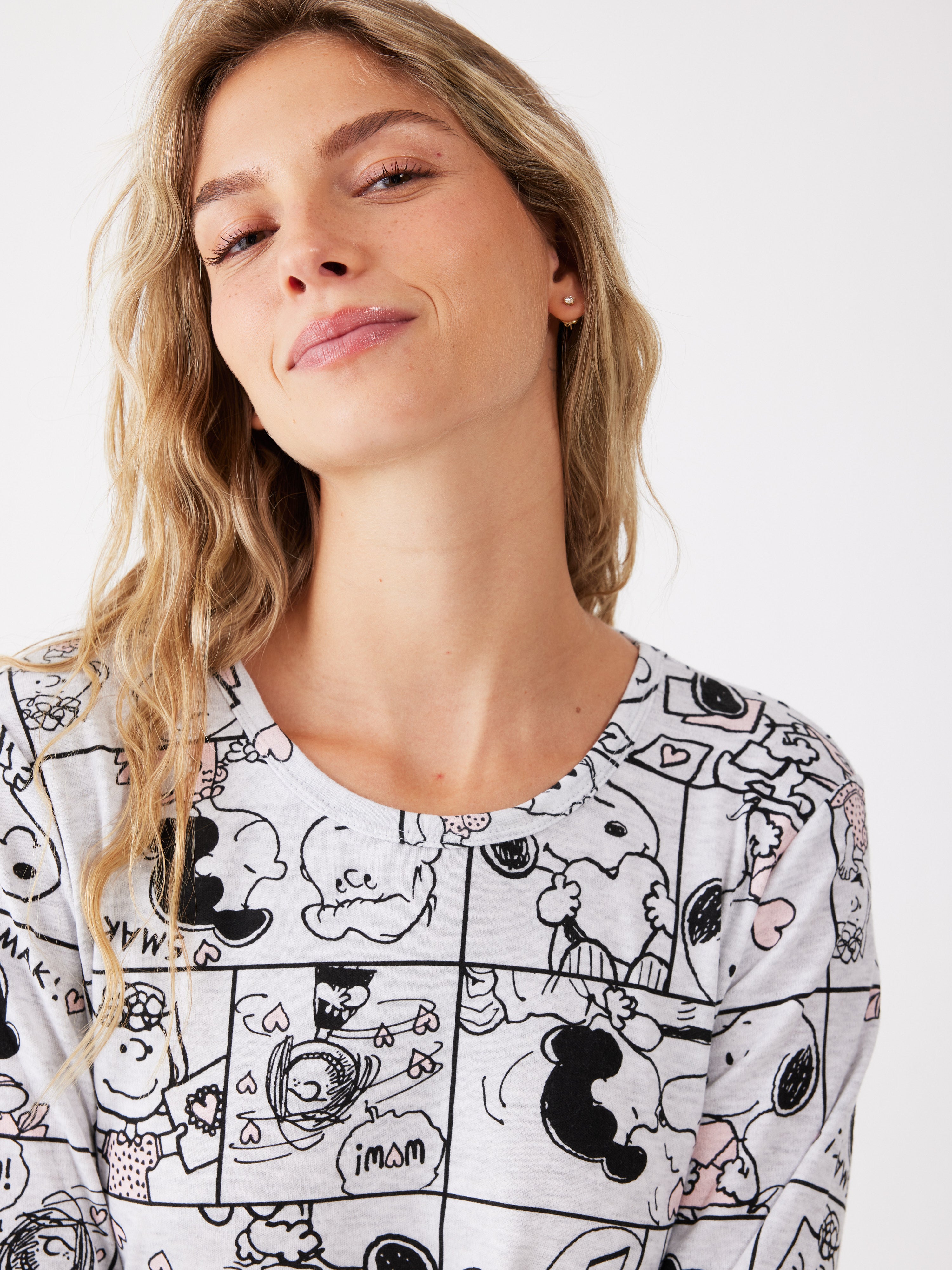 פיג'מת סנופי אינטרלוק