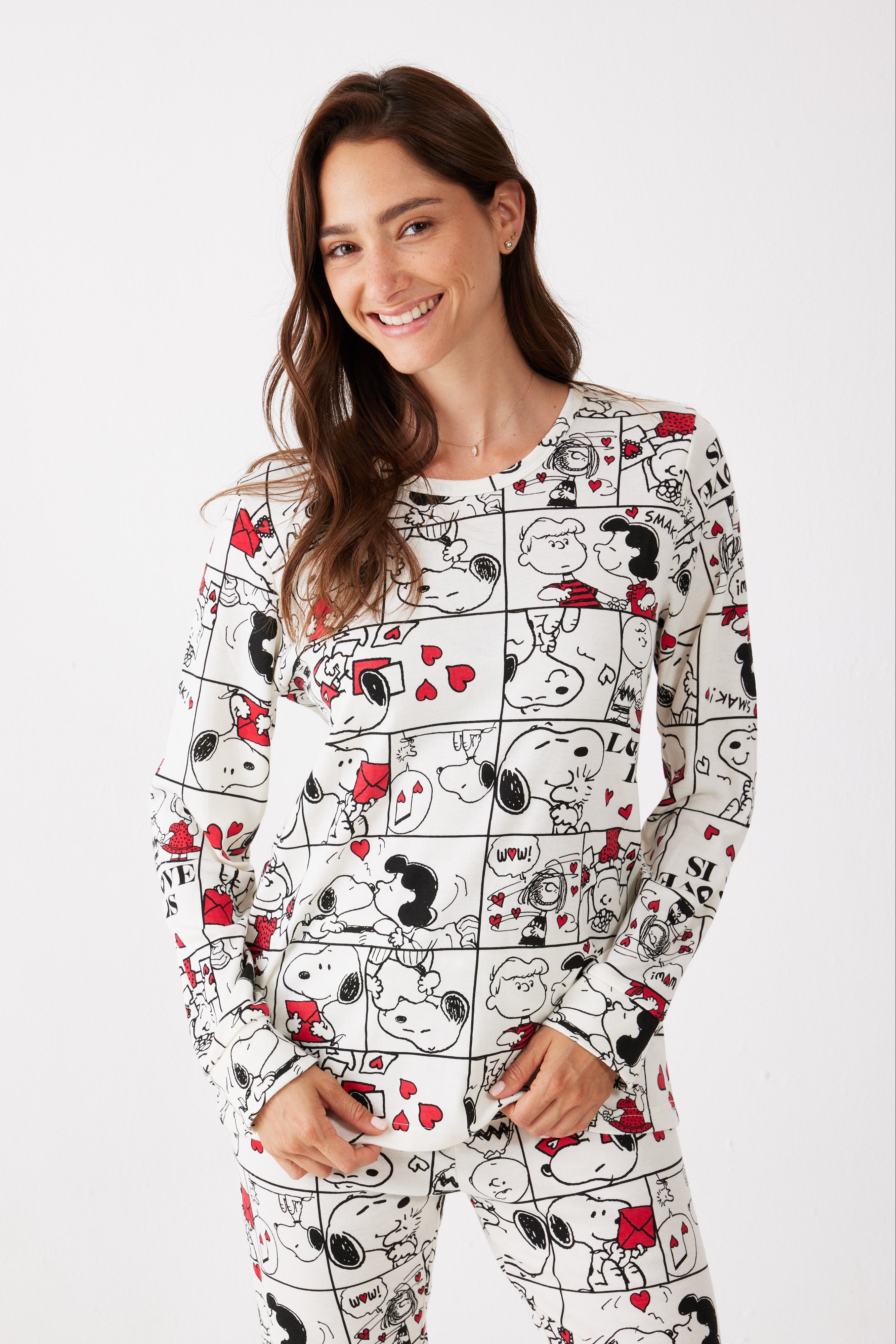 פיג'מת סנופי אינטרלוק