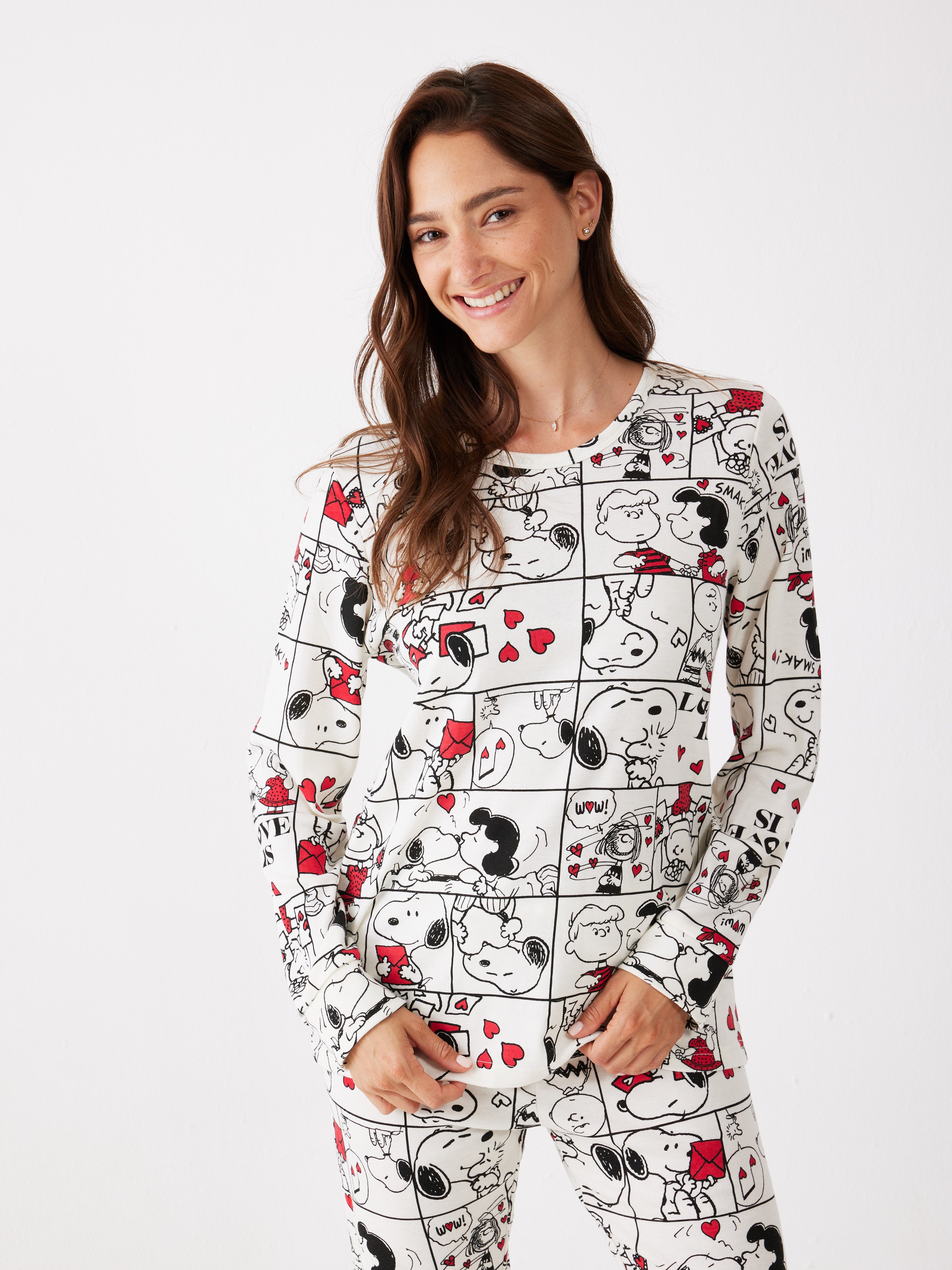 פיג'מת סנופי אינטרלוק