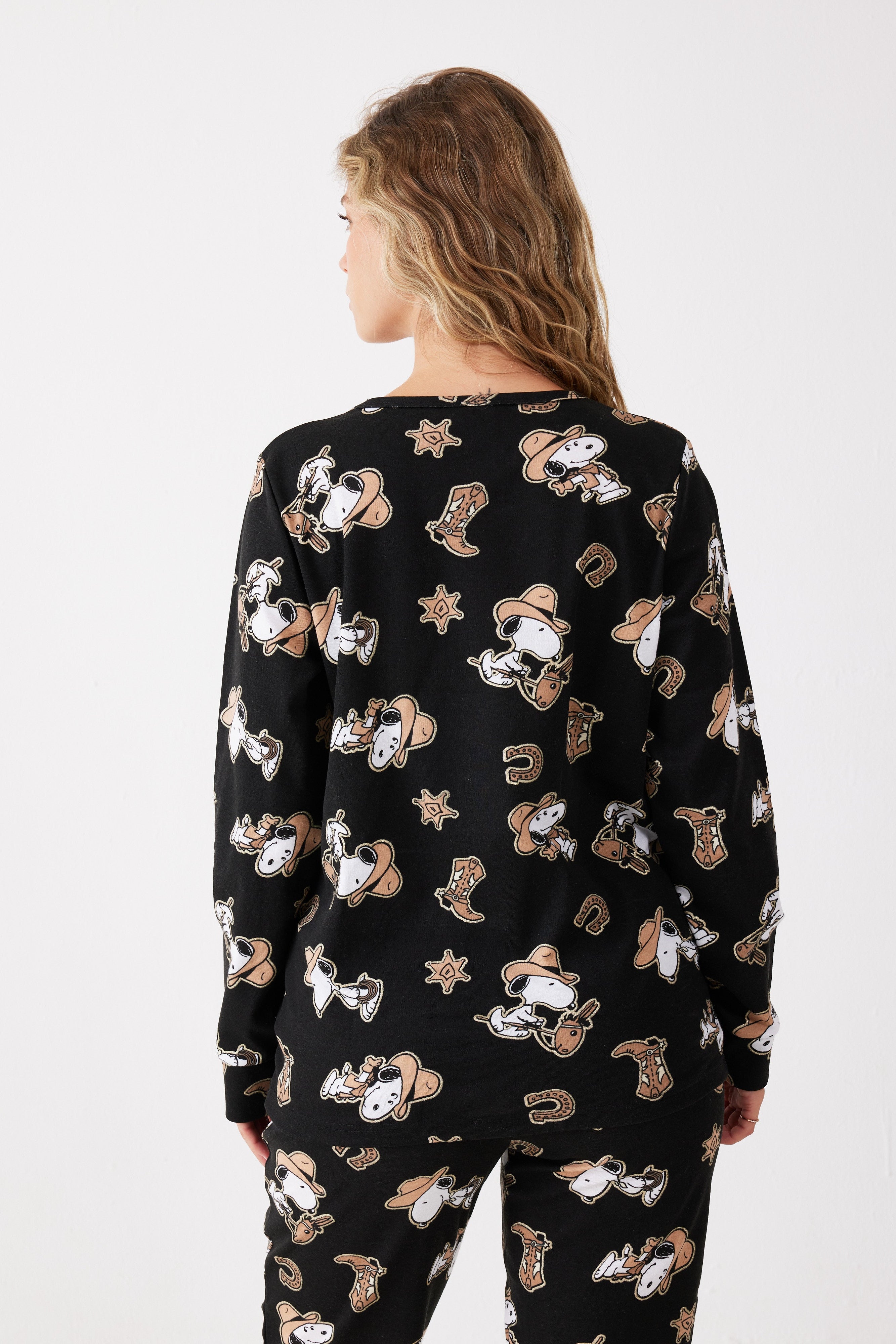 פיג'מת סנופי אינטרלוק