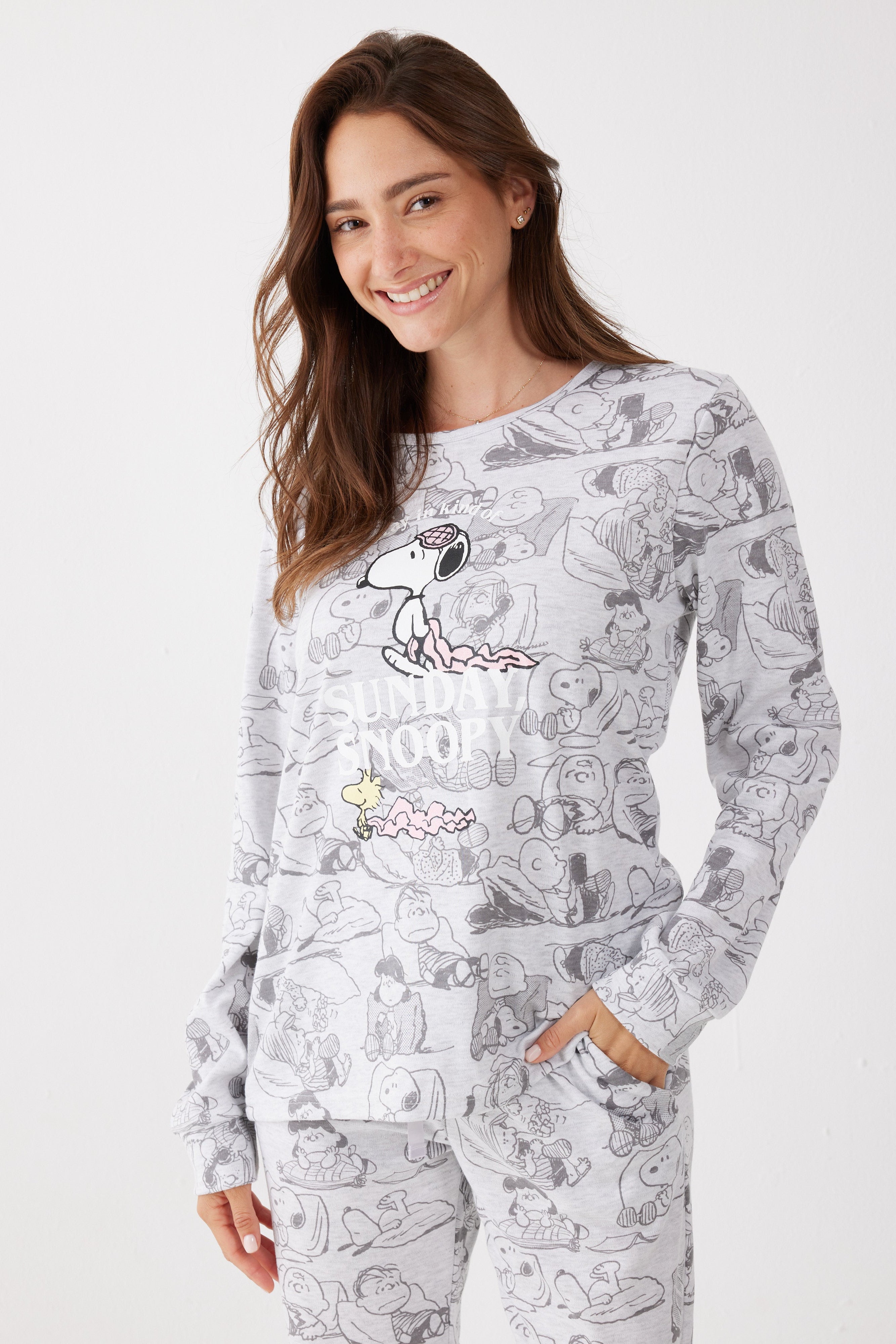 פיג'מה סנופי אינטרלוק