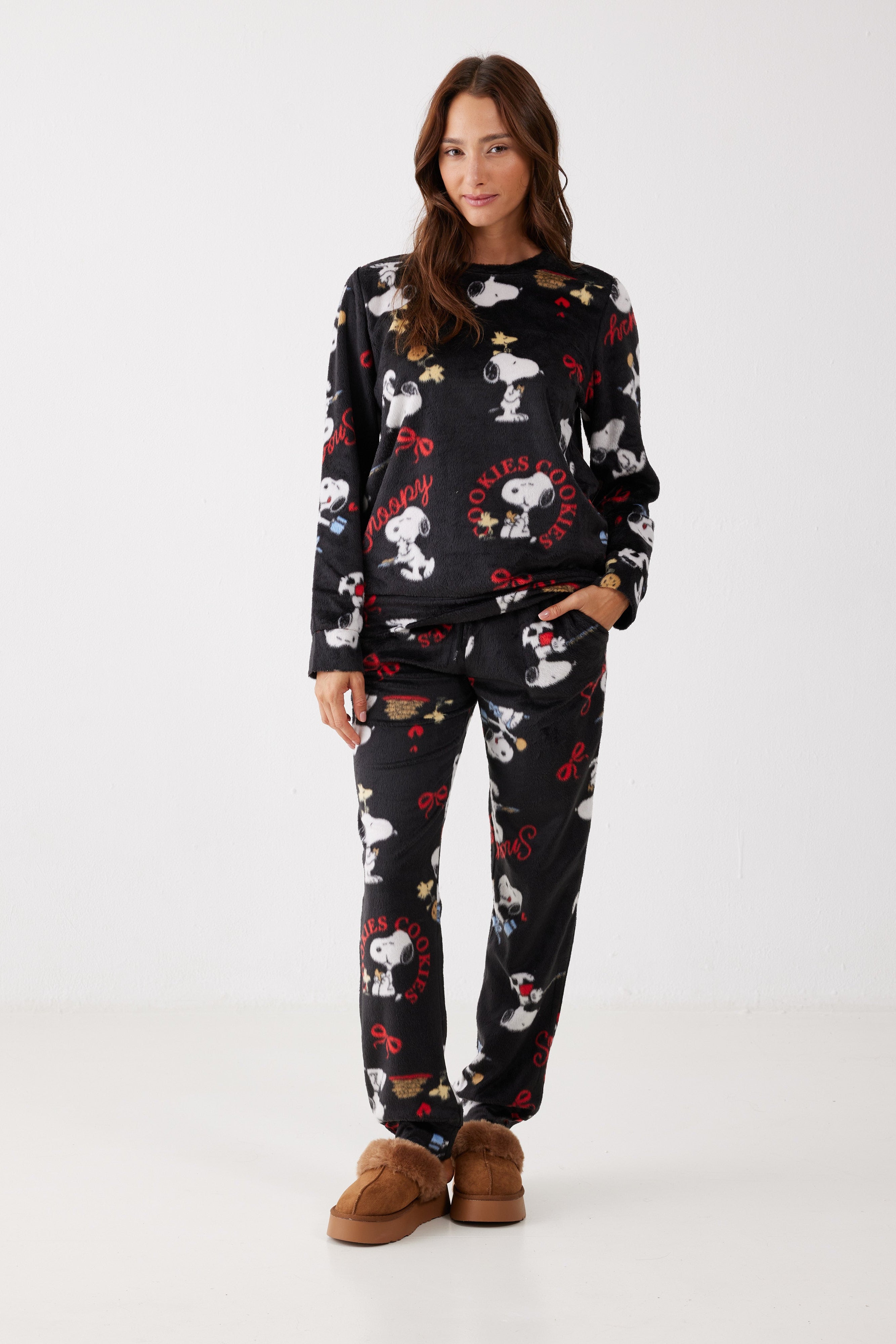 סט פיג'מת סנופי מינק