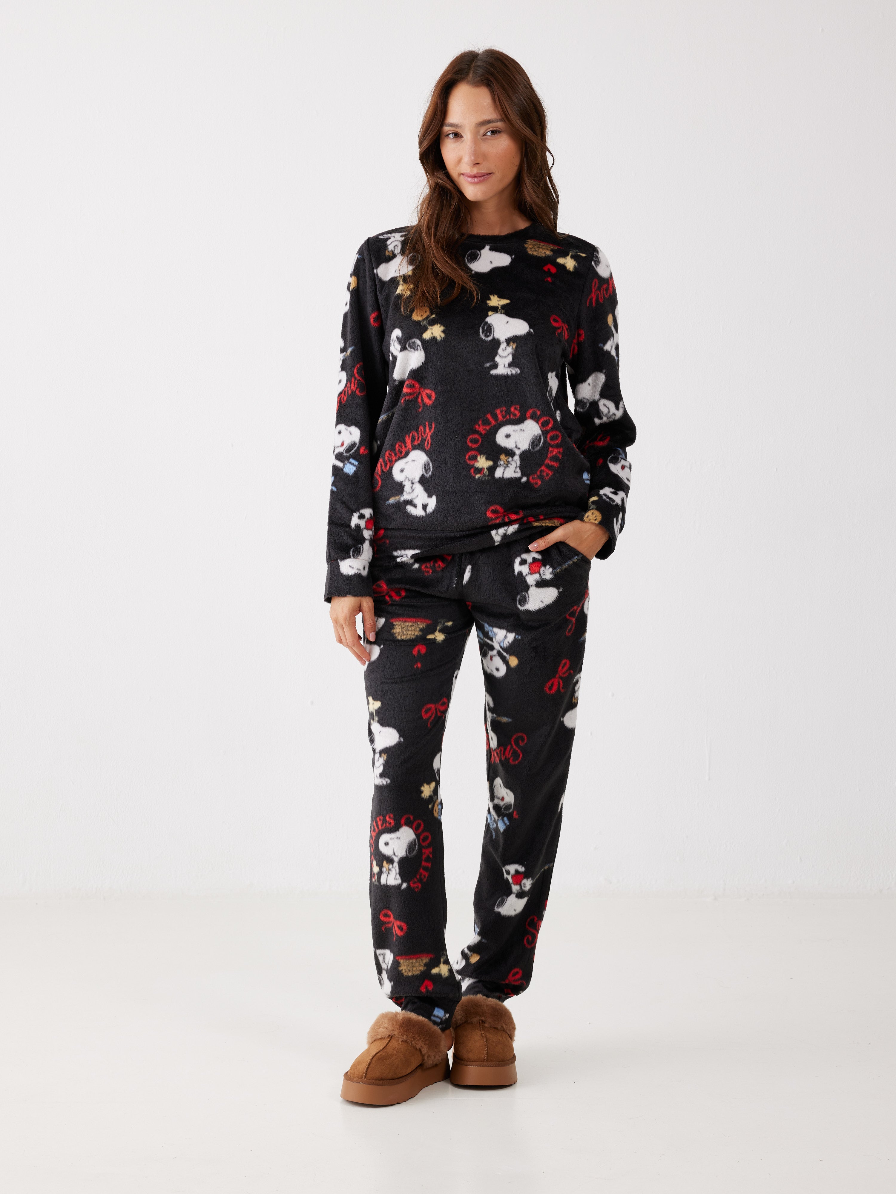 סט פיג'מת סנופי מינק