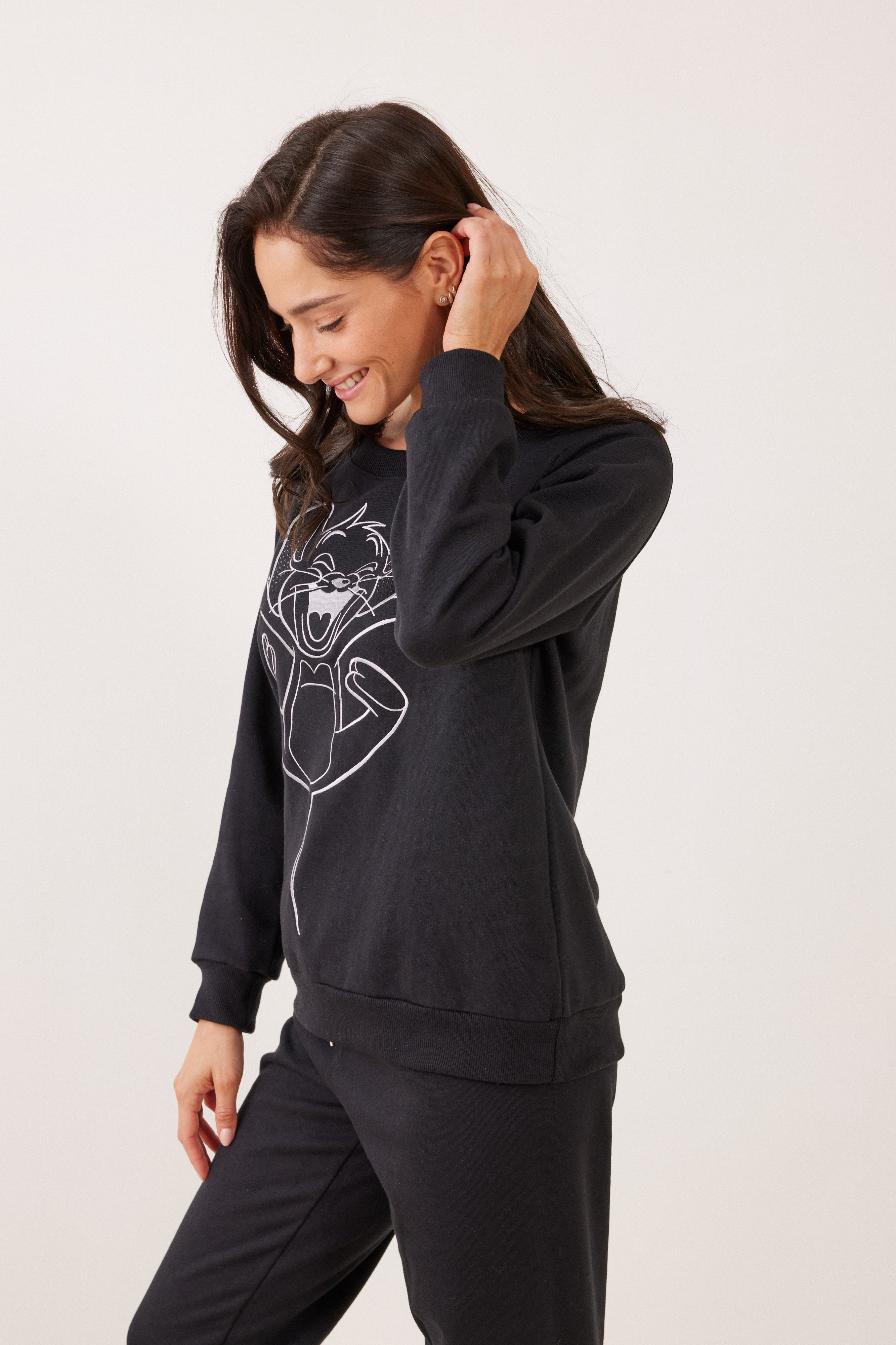 סט פיג'מה פוטר- שחור TOM&JERRY