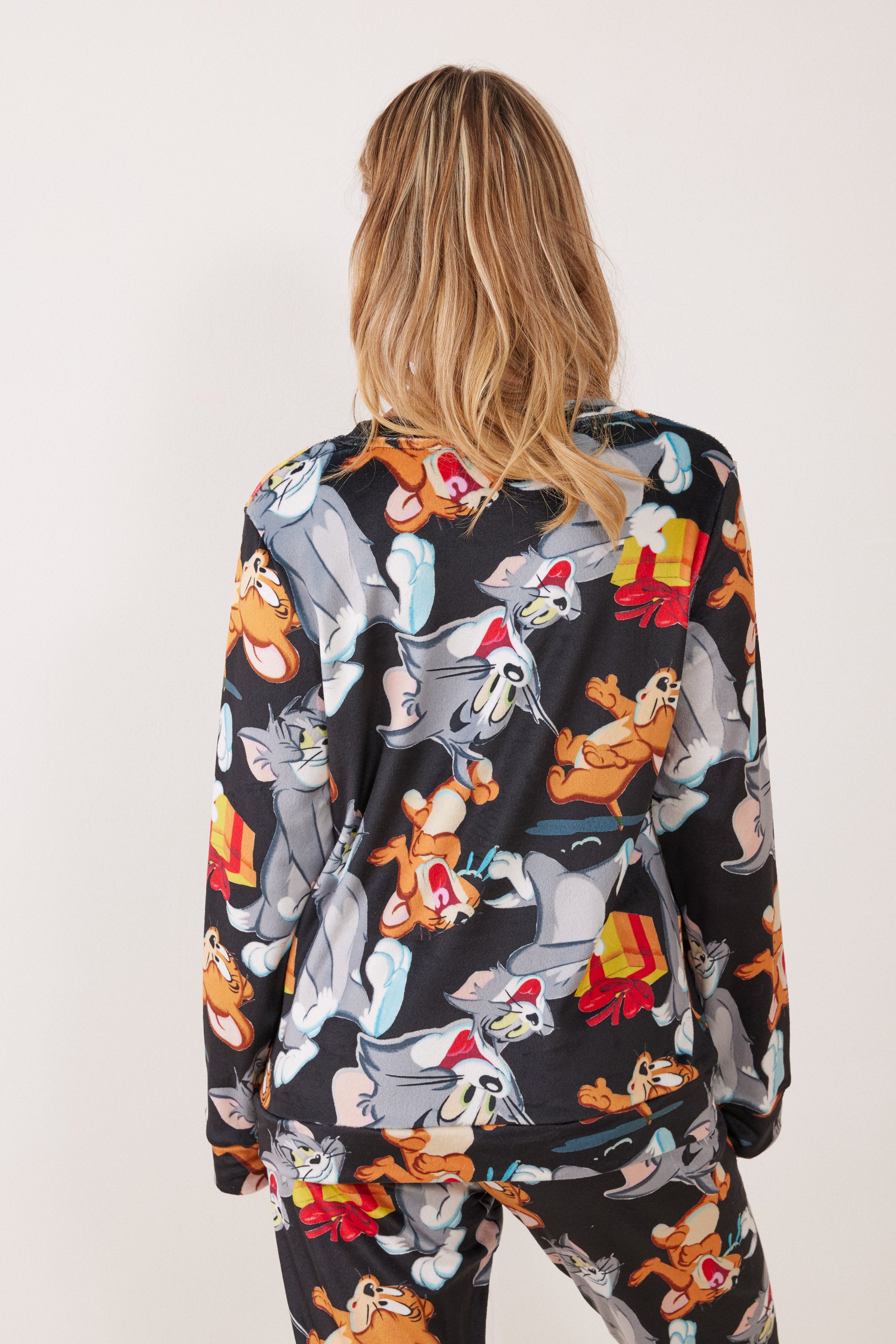 סט פיג'מה קטיפה TOM&JERRY