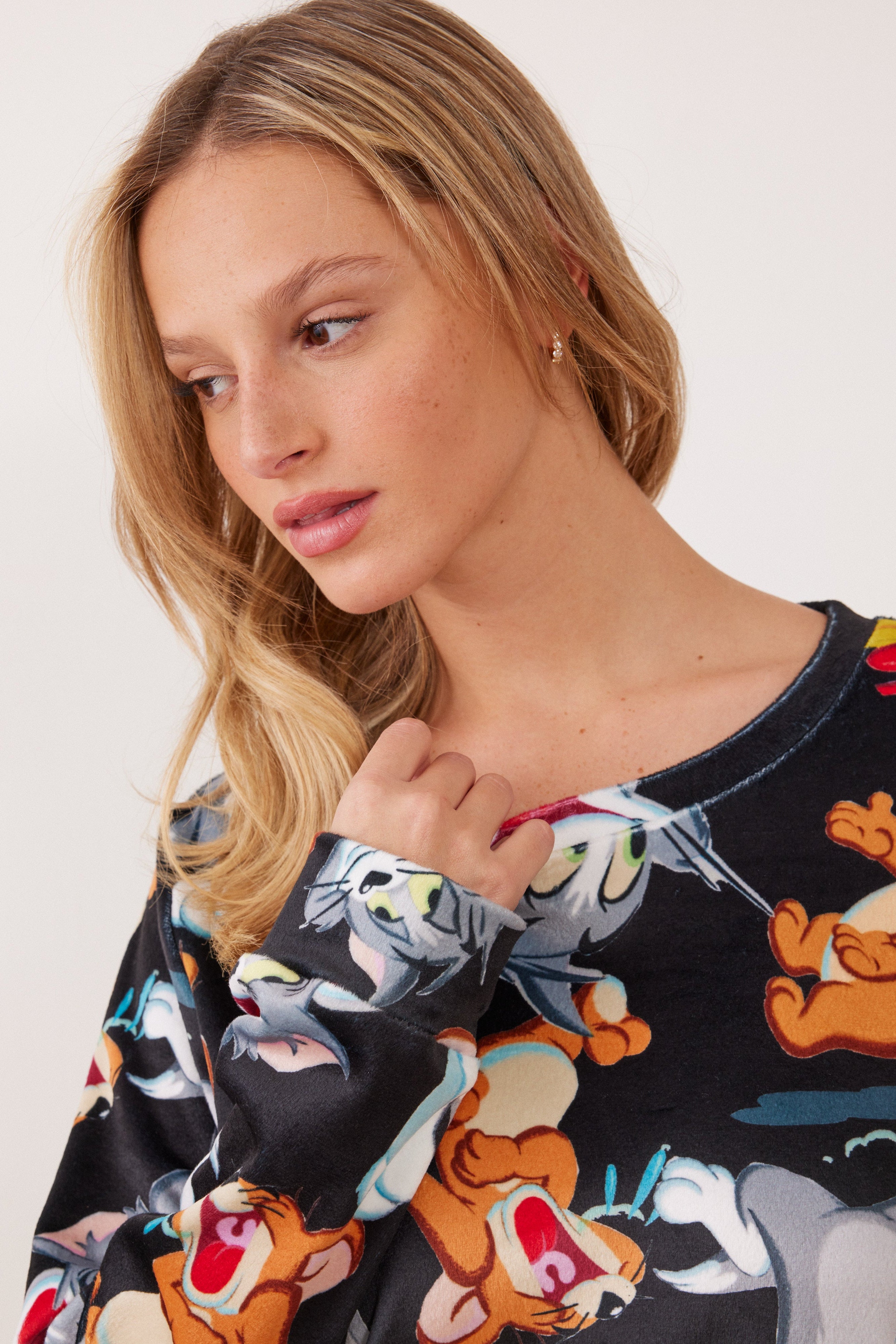 סט פיג'מה קטיפה TOM&JERRY