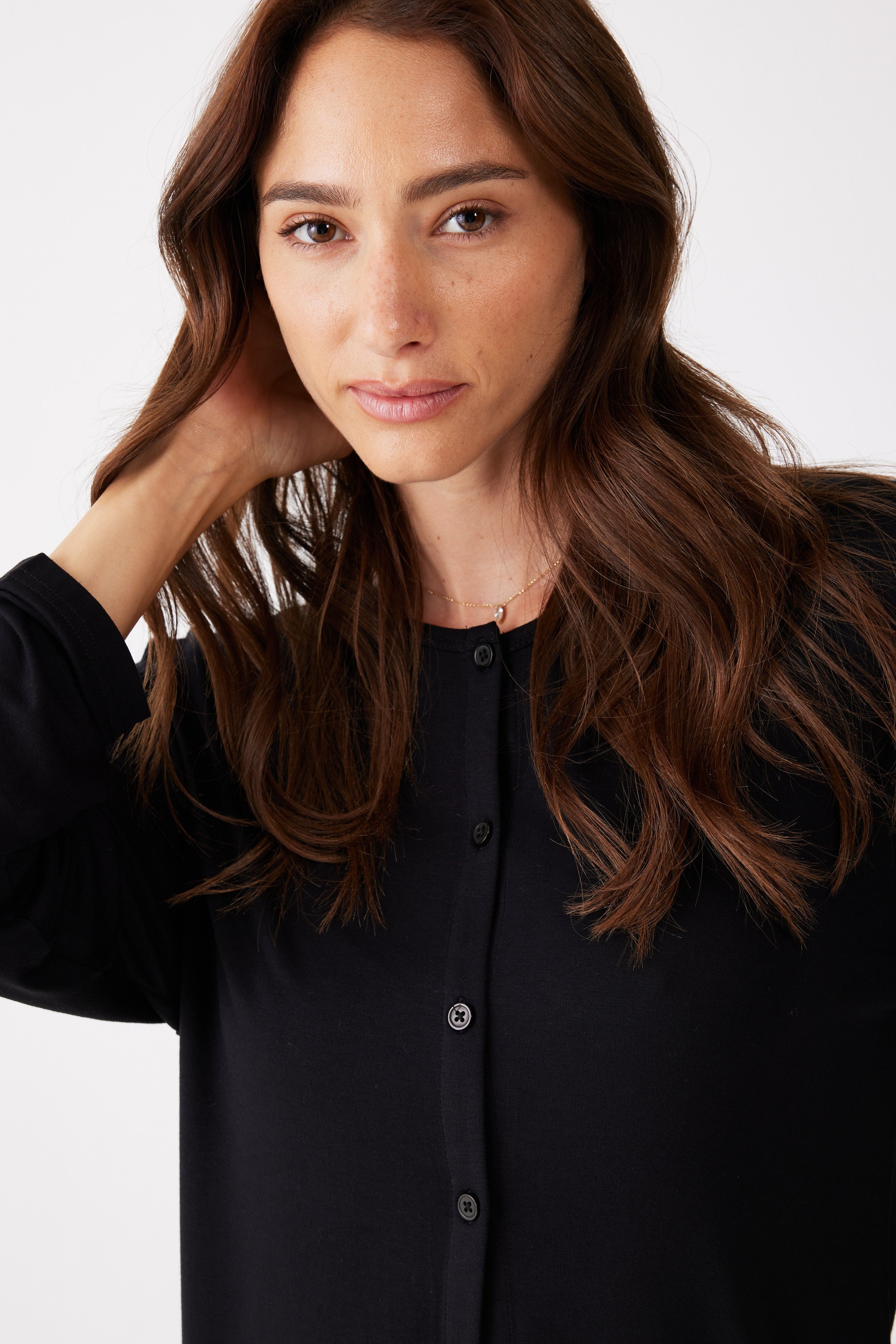 פיג'מה כפתורים הדפס ויסקוזה