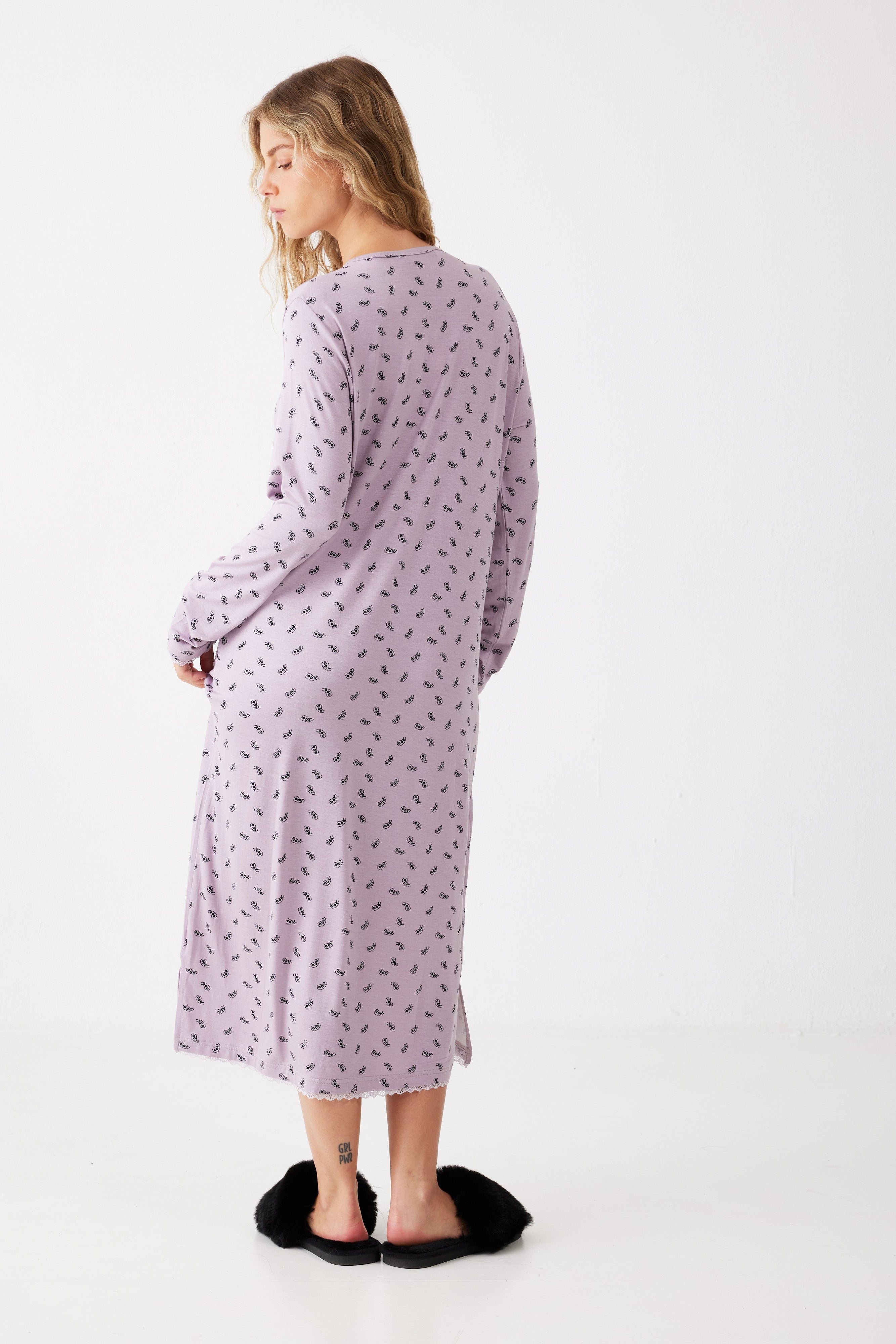 כותונת הדפס ויסקוזה