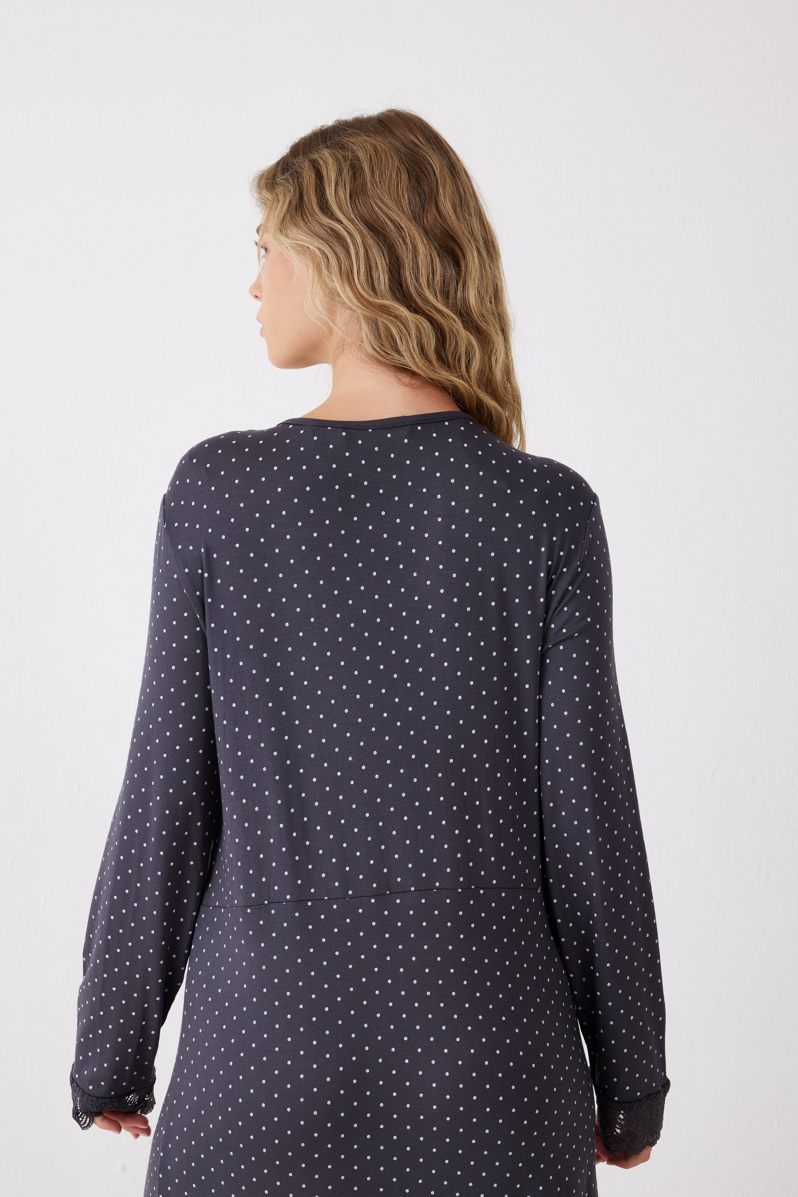 כותונת שרוול 3/4 נקודות ויסקוזה