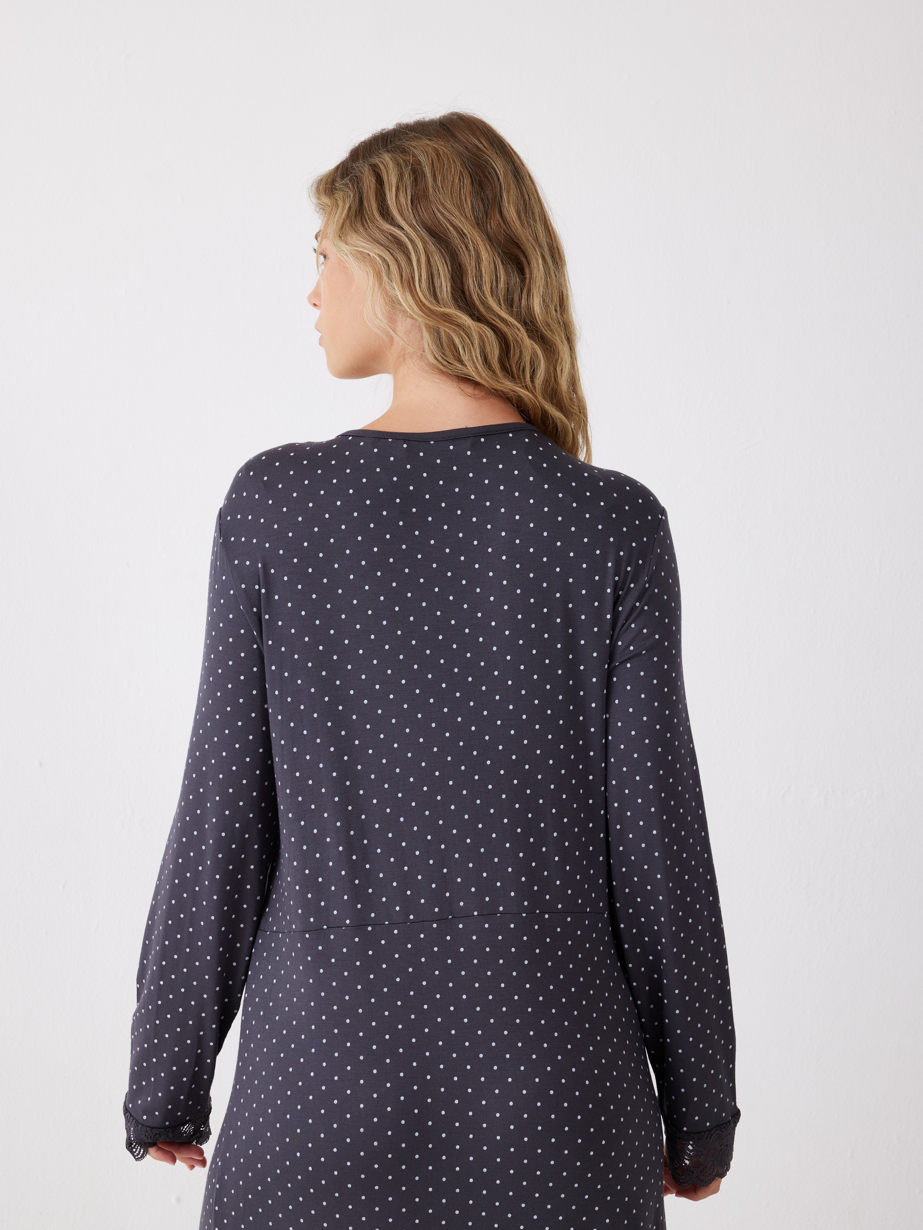 כותונת שרוול 3/4 נקודות ויסקוזה