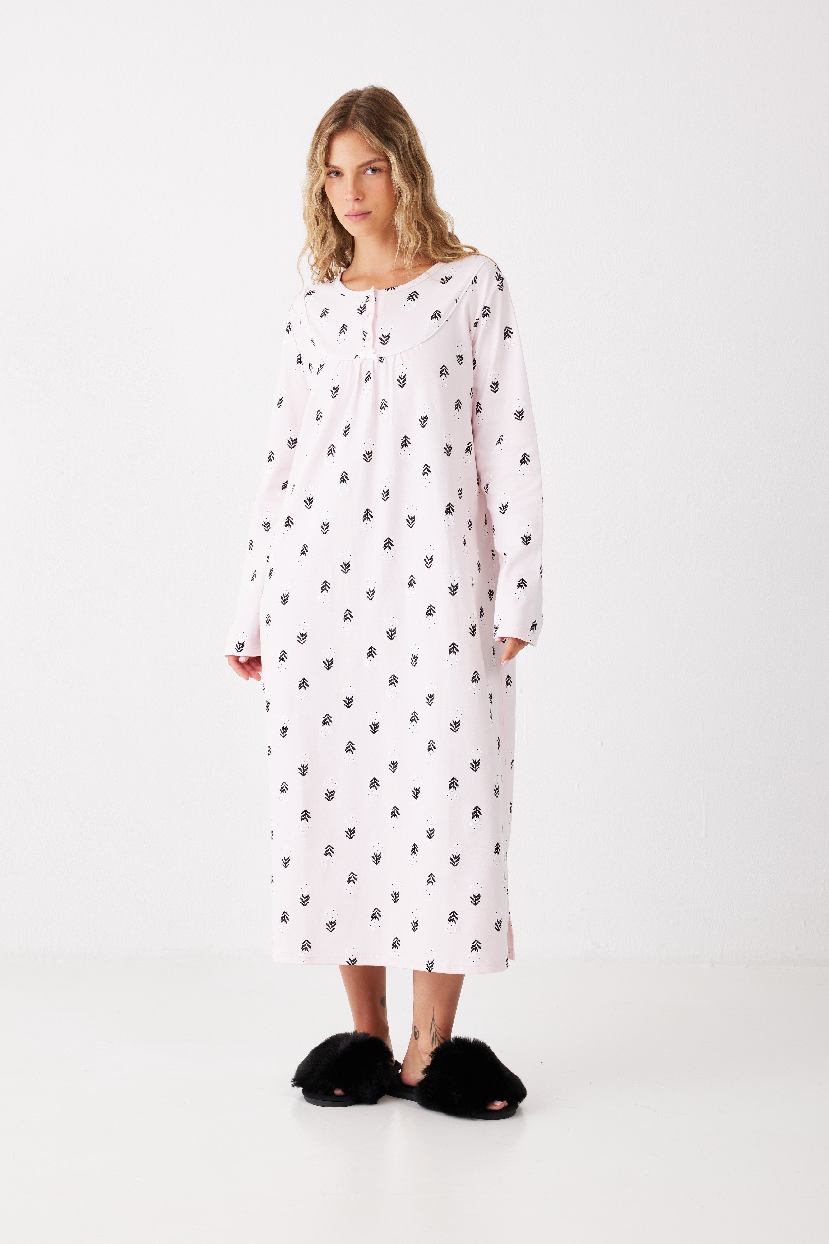 כותונת פרחים כותנה