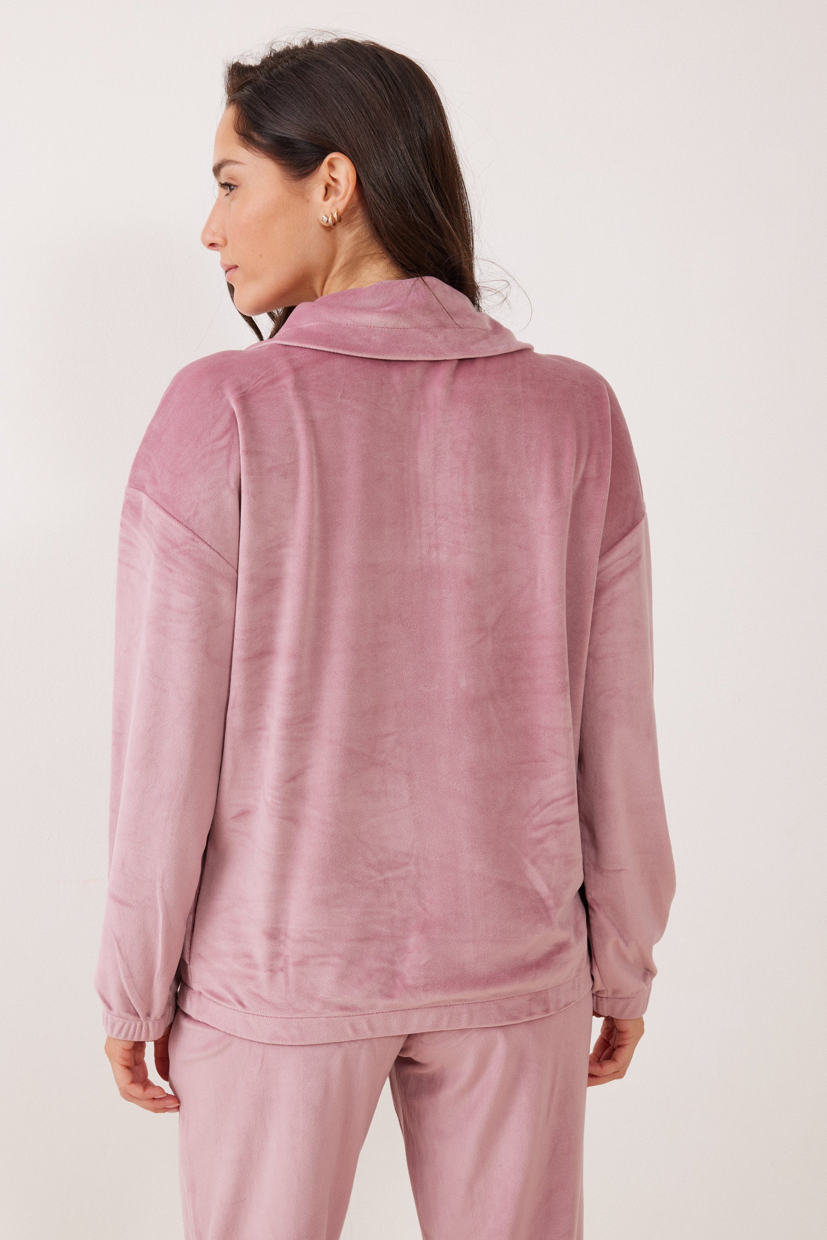 חליפת רוכסן יהלומים קטיפה