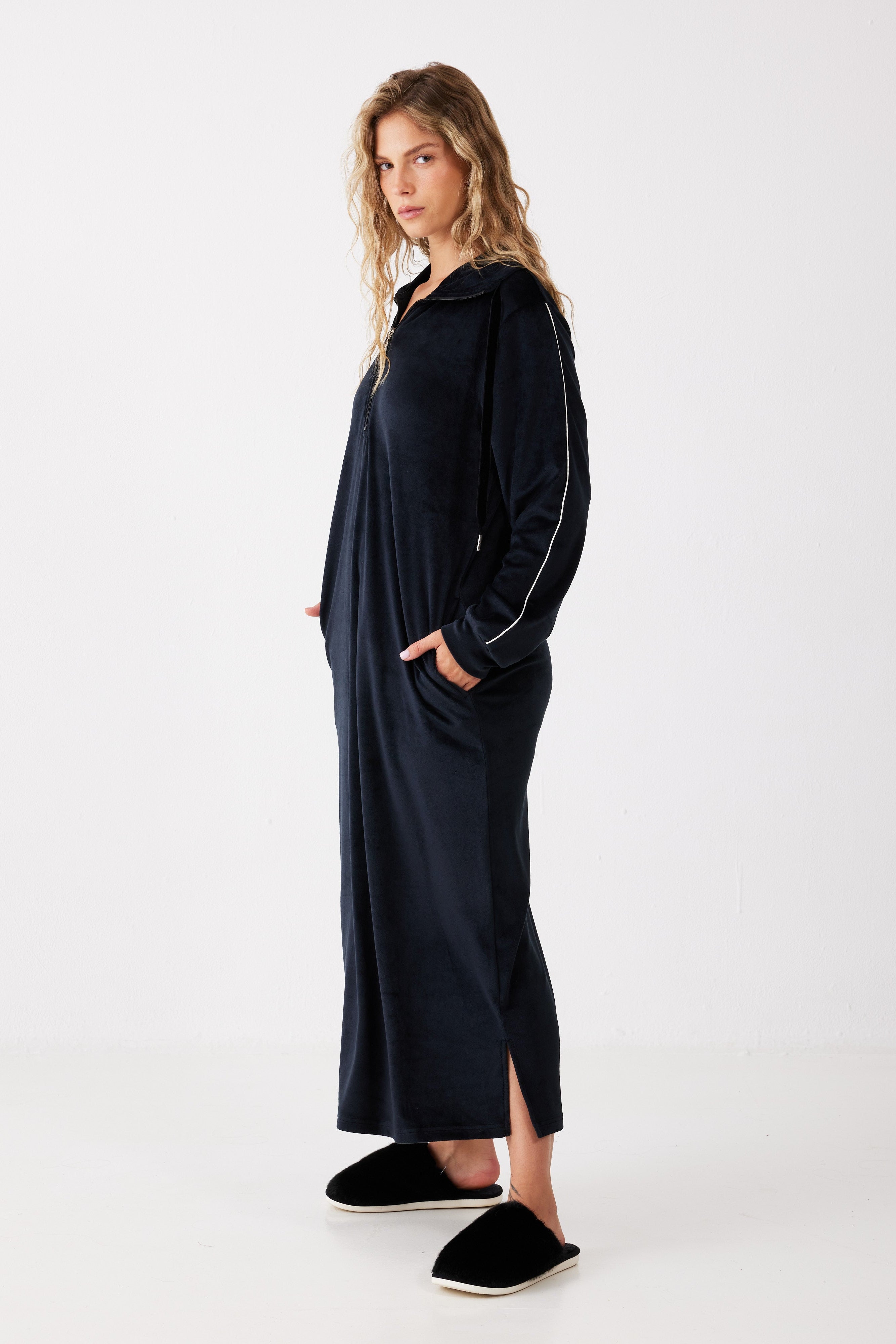 כותונת פייפינג קטיפה