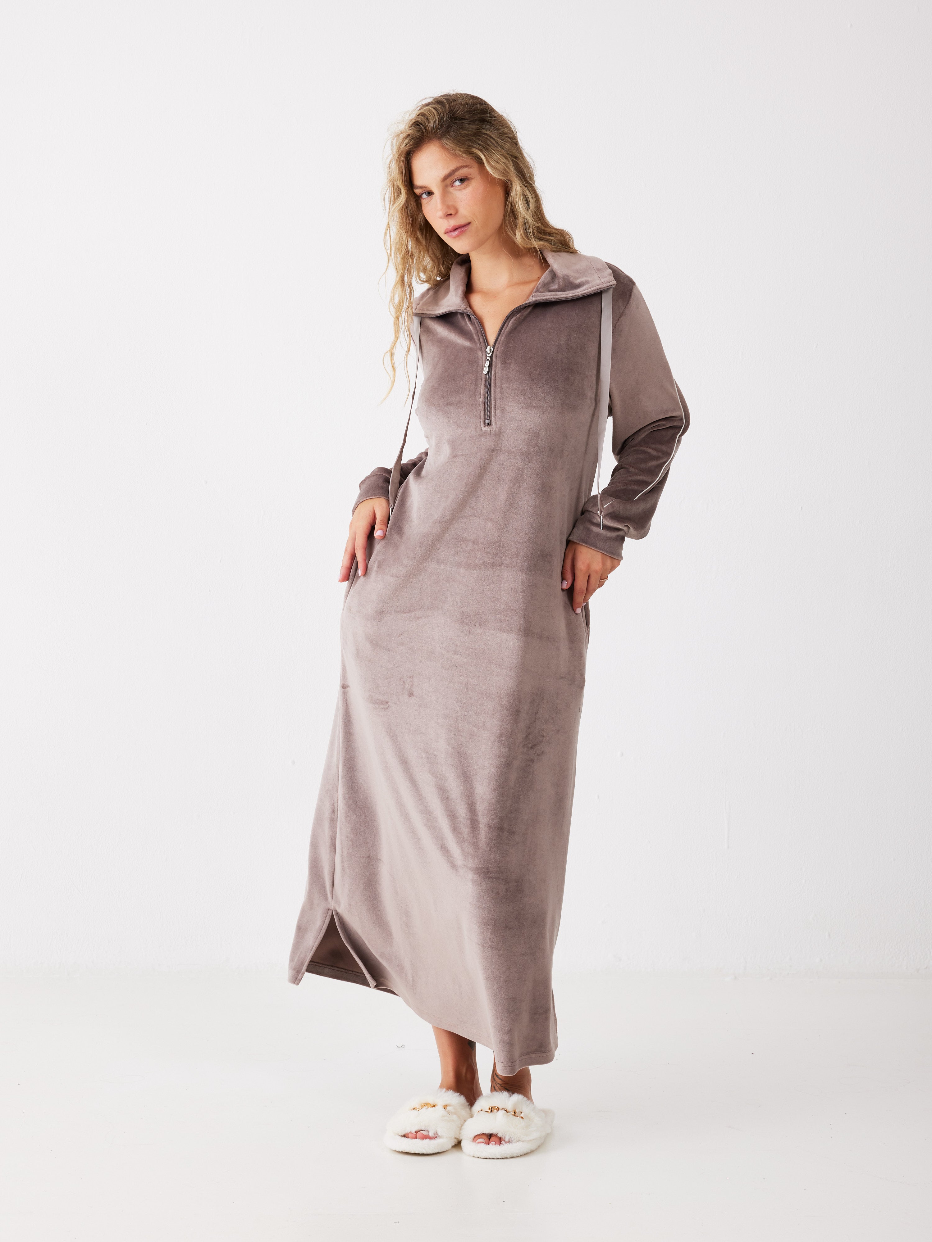 כותונת פייפינג קטיפה