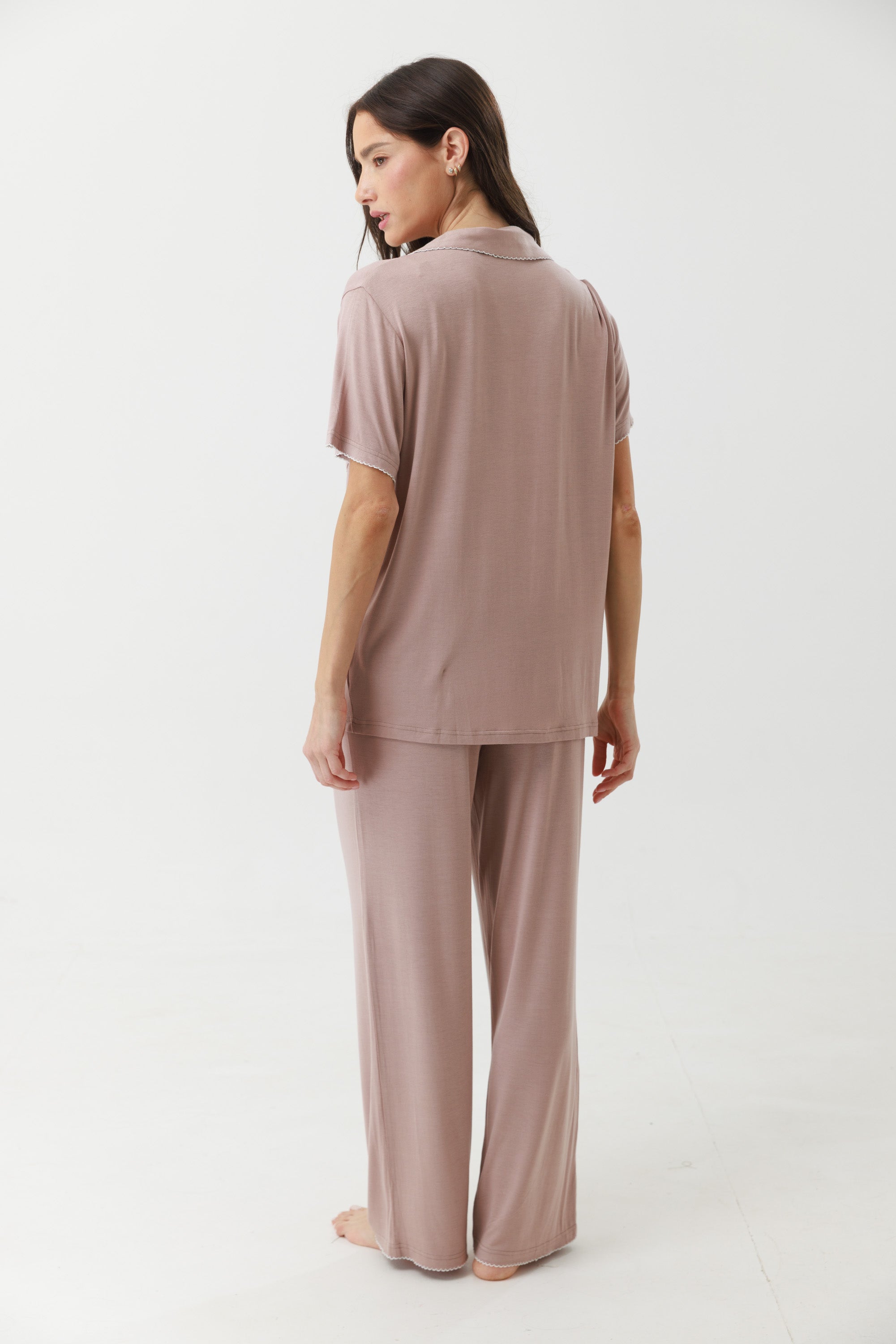 סט פיג'מה מכופתרת ויסקוזה