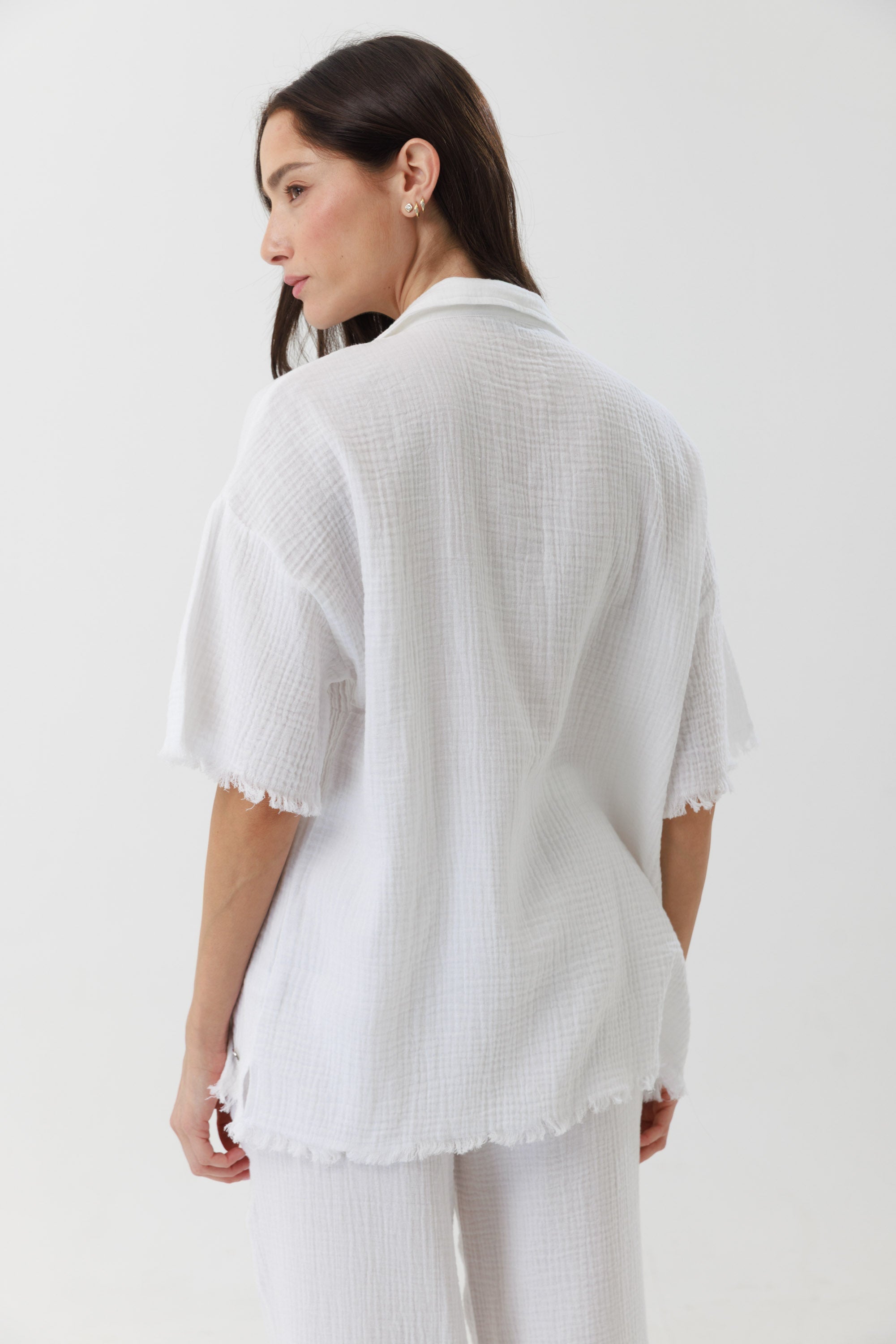 חליפת פנאי טטרה מכופתרת 100% כותנה