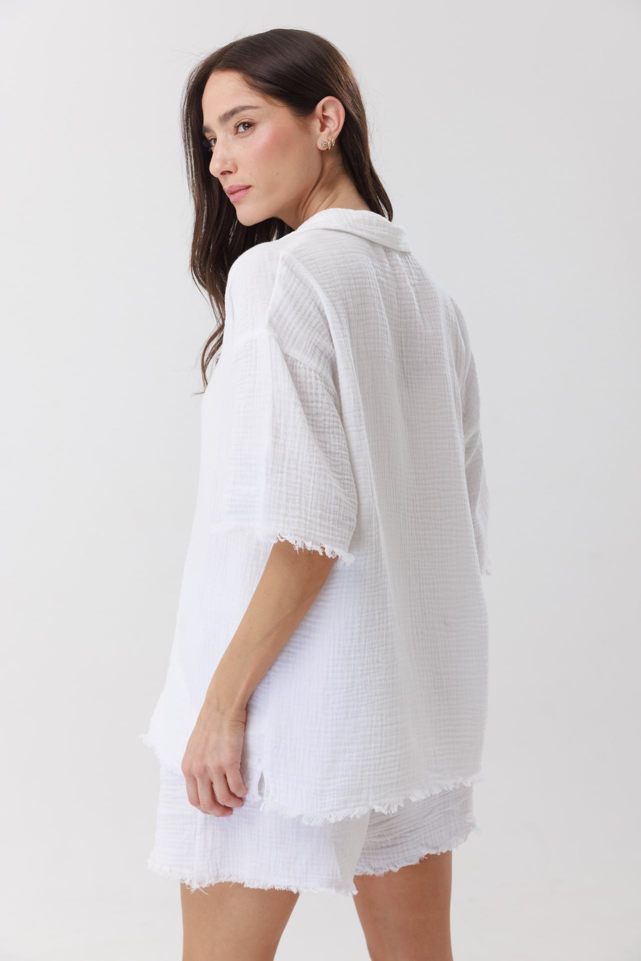 חליפת פנאי טטרה מכופתרת 100% כותנה