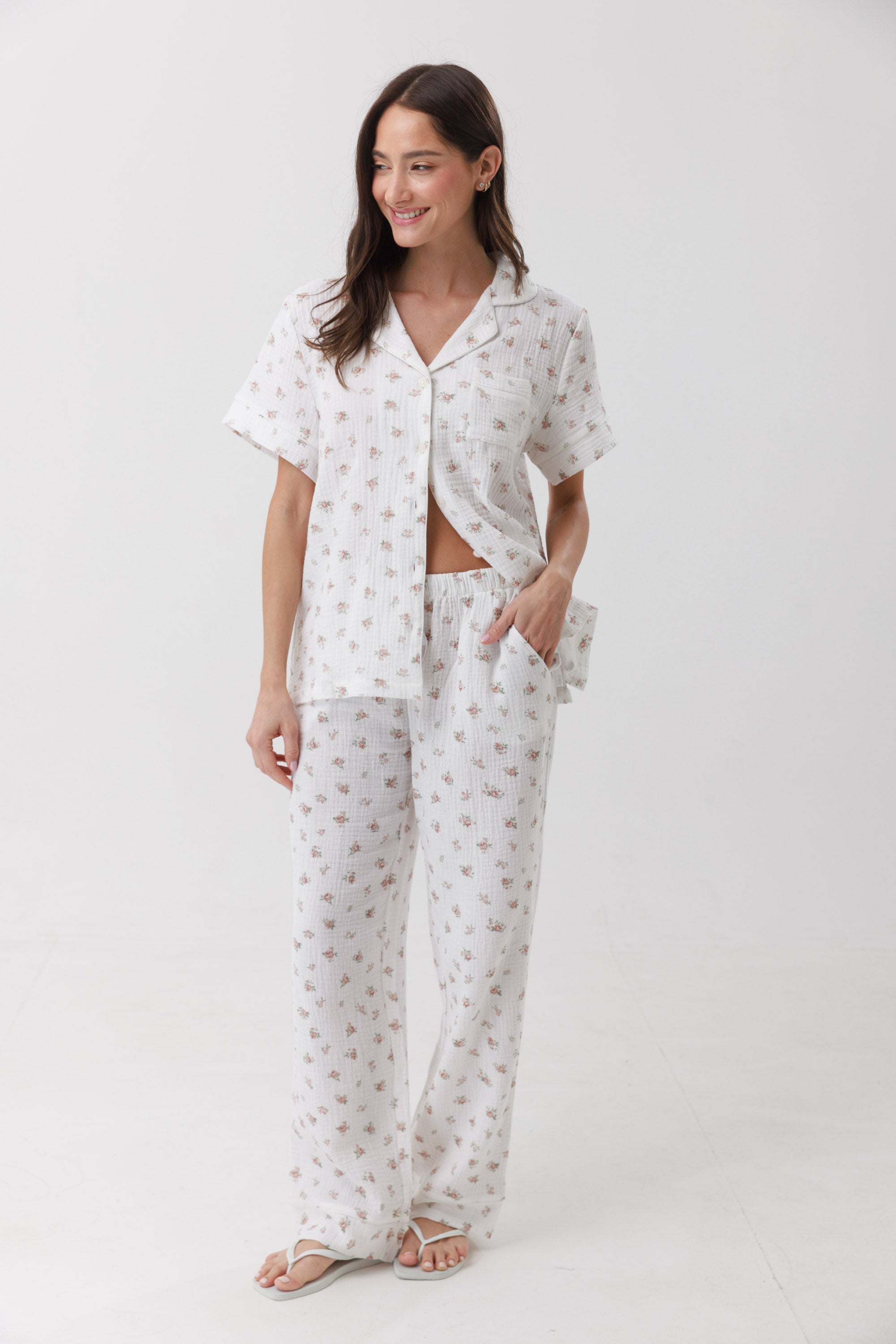 חליפת פנאי טטרה מכופתרת 100% כותנה