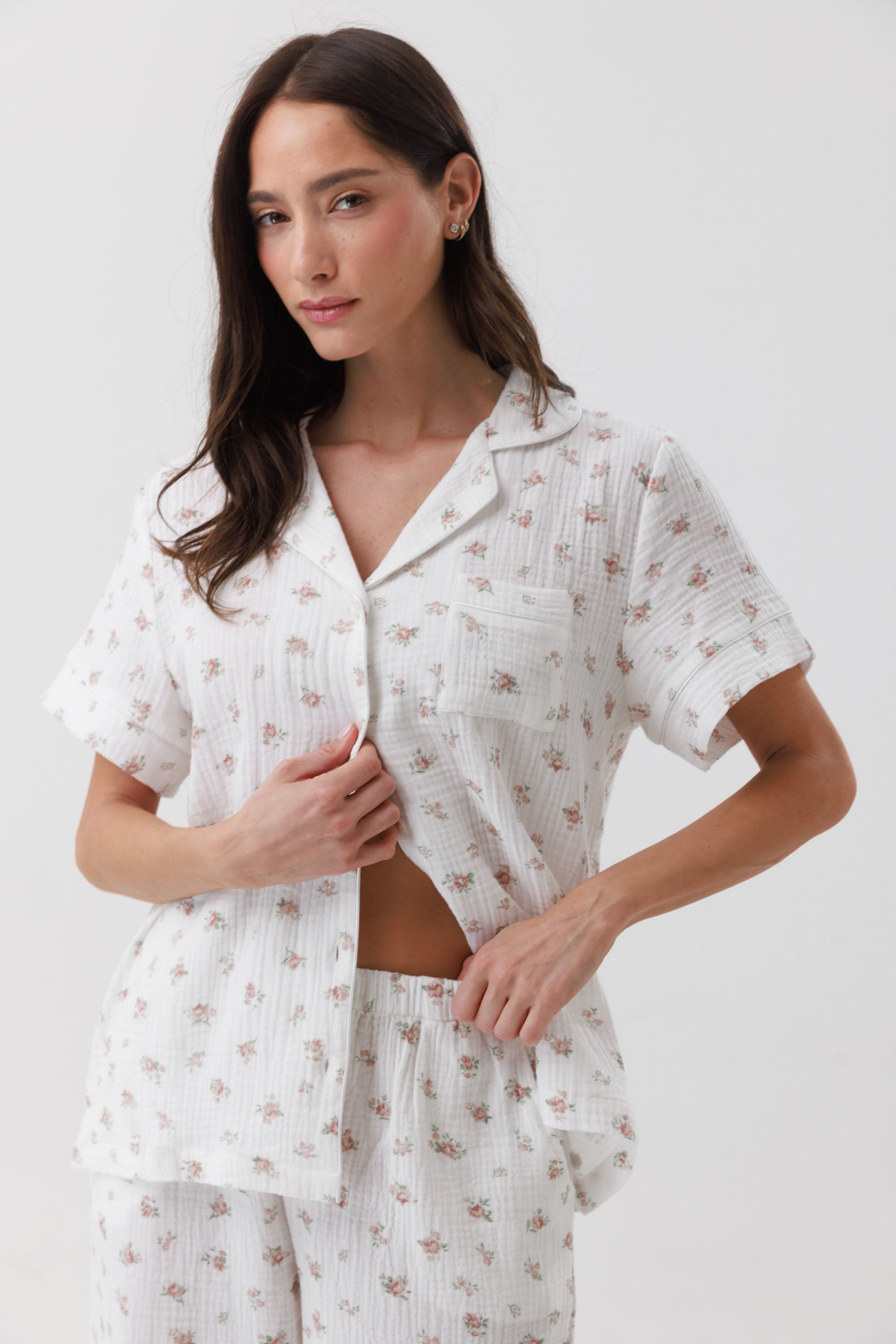 חליפת פנאי טטרה מכופתרת 100% כותנה